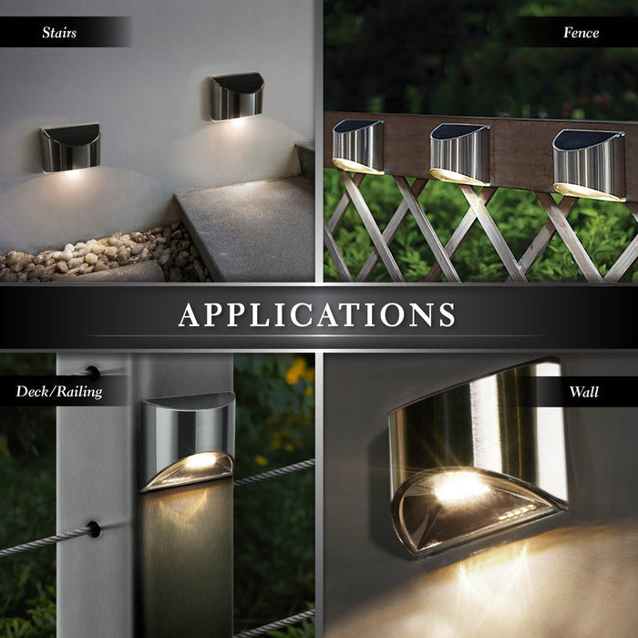 Classy Caps Stainless Steel Deck & Wall Light