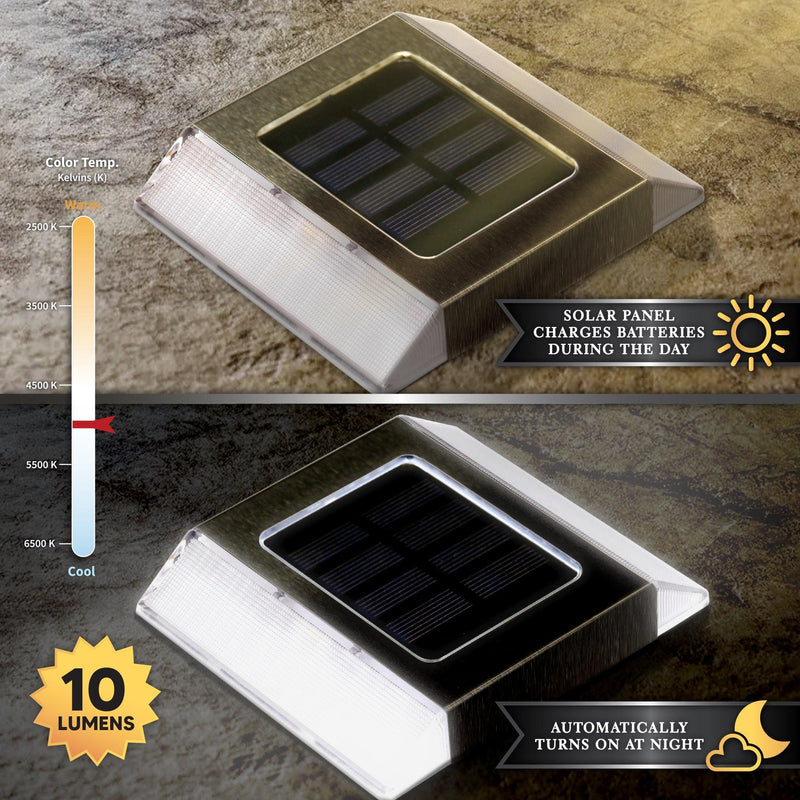 Classy Caps Stainless Steel Solar Path Light
