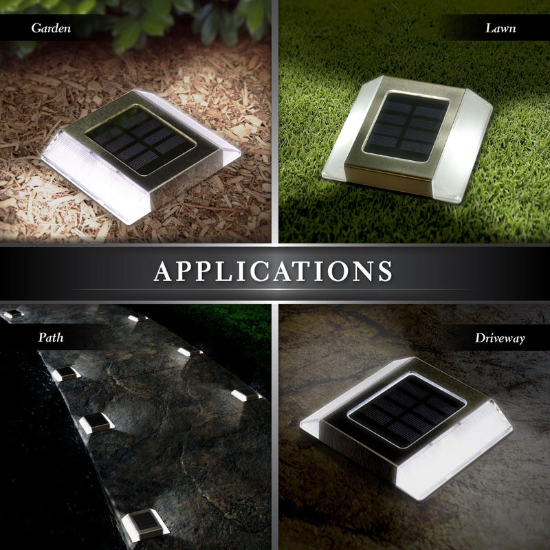 Classy Caps Stainless Steel Solar Path Light