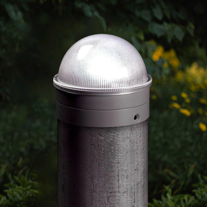 Classy Caps Summit Silver Chainlink ABS Solar Post Cap