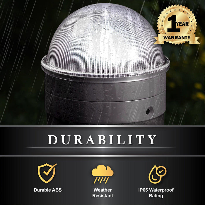 Classy Caps Summit Silver Chainlink ABS Solar Post Cap