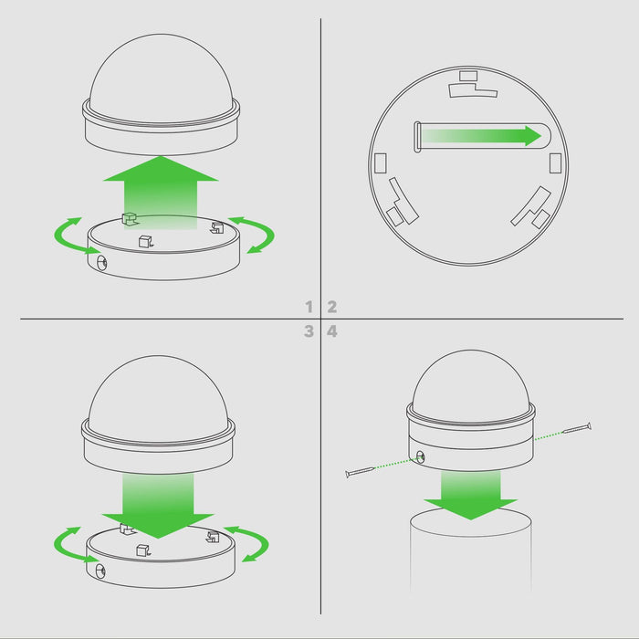 Classy Caps Summit Silver Chainlink ABS Solar Post Cap