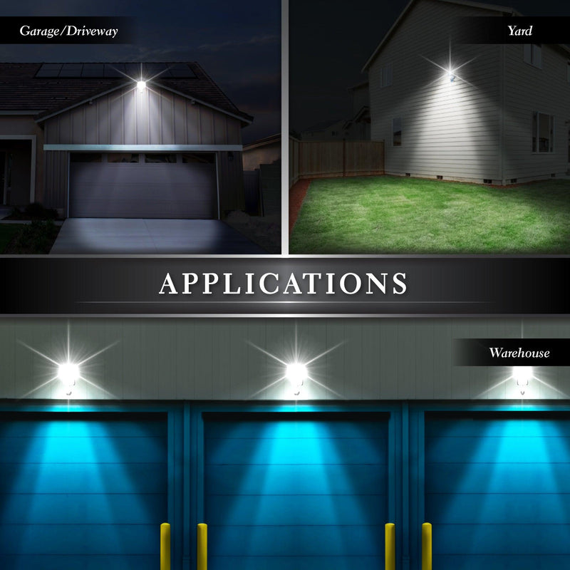Classy Caps White ABS Super Bright 100 LED Solar Motion Security Light