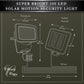 Classy Caps White ABS Super Bright 100 LED Solar Motion Security Light