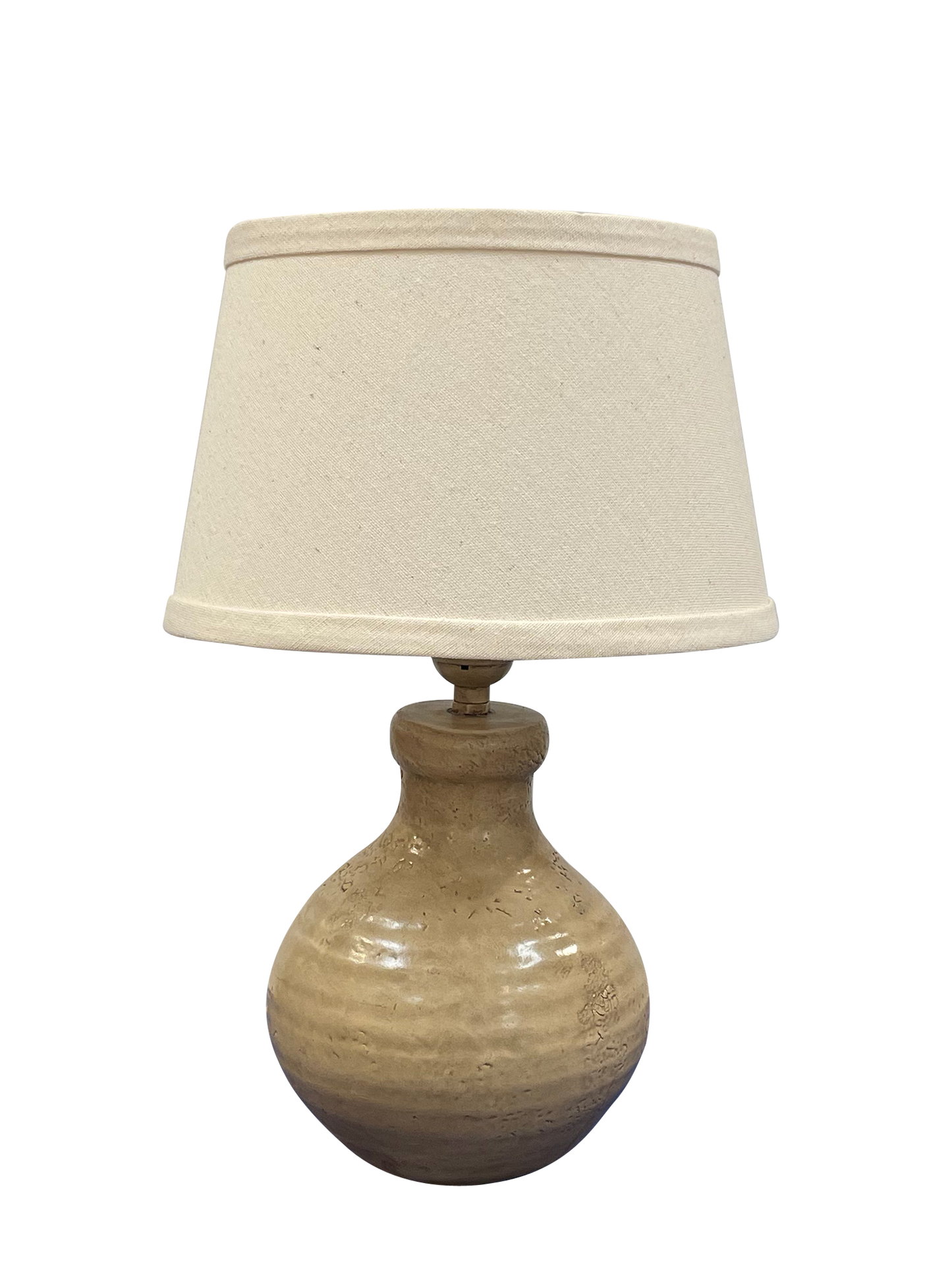 Coast Lamp Manufacturing 15"H Cottage Glazed Mini Clay Accent Table Lamp