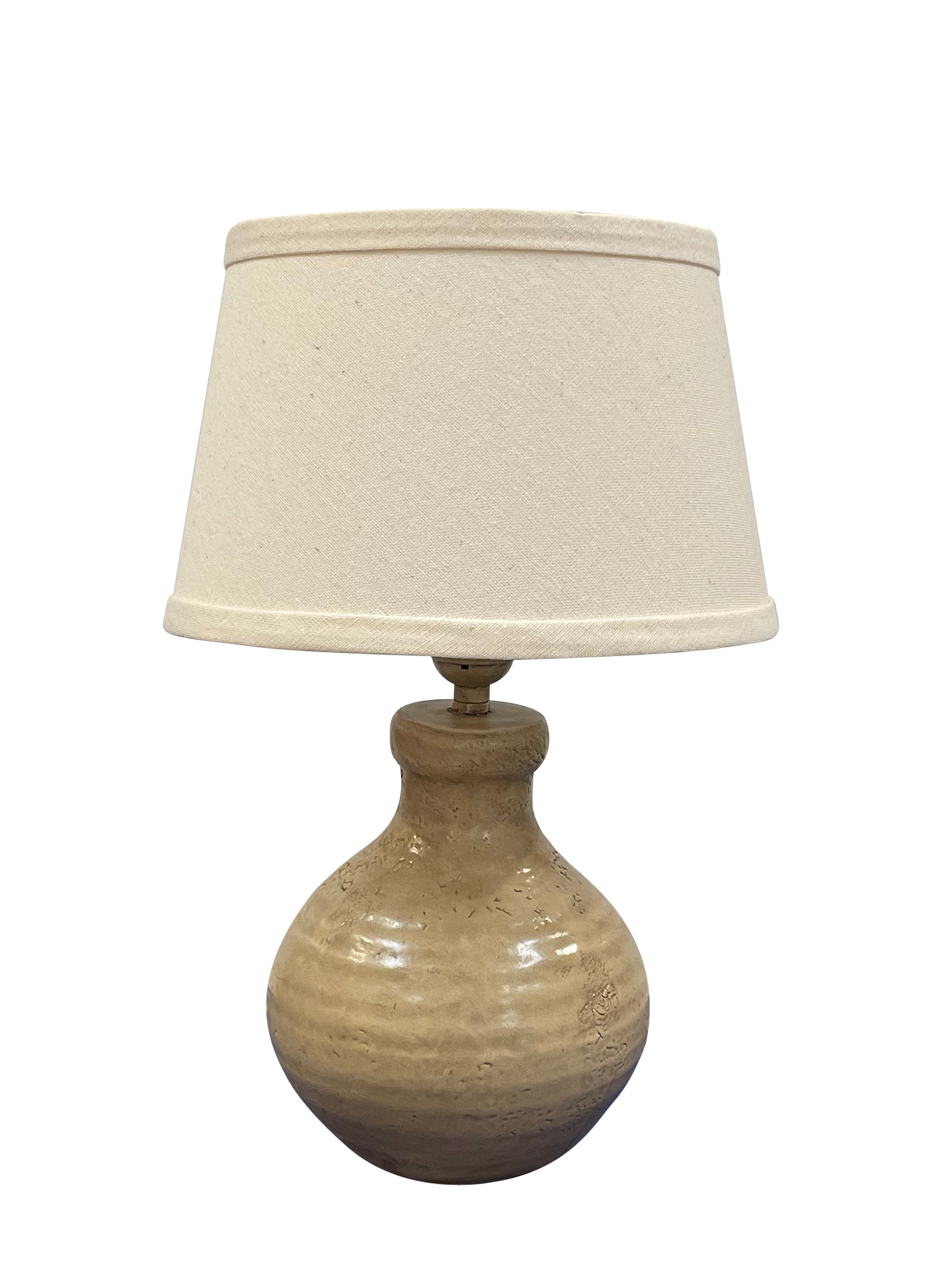 Coast Lamp Manufacturing 15"H Cottage Glazed Mini Clay Accent Table Lamp