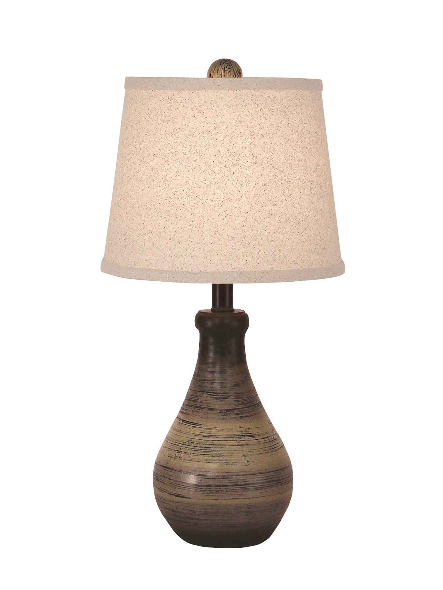 Coast Lamp Manufacturing 15"H Earthstone Small Tapered Clay Pot Accent Table Lamp