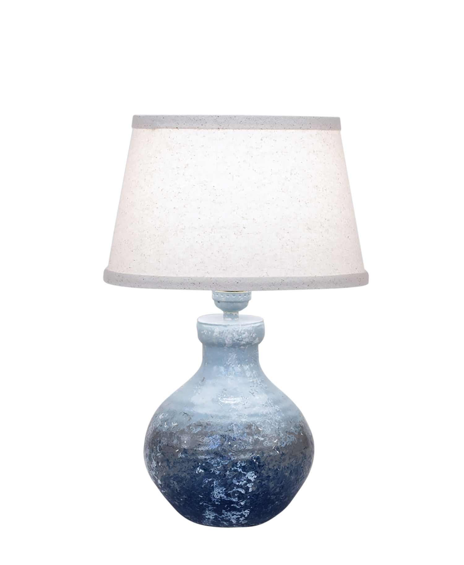 Coast Lamp Manufacturing 15"H Nautical Mini Clay Table Lamp