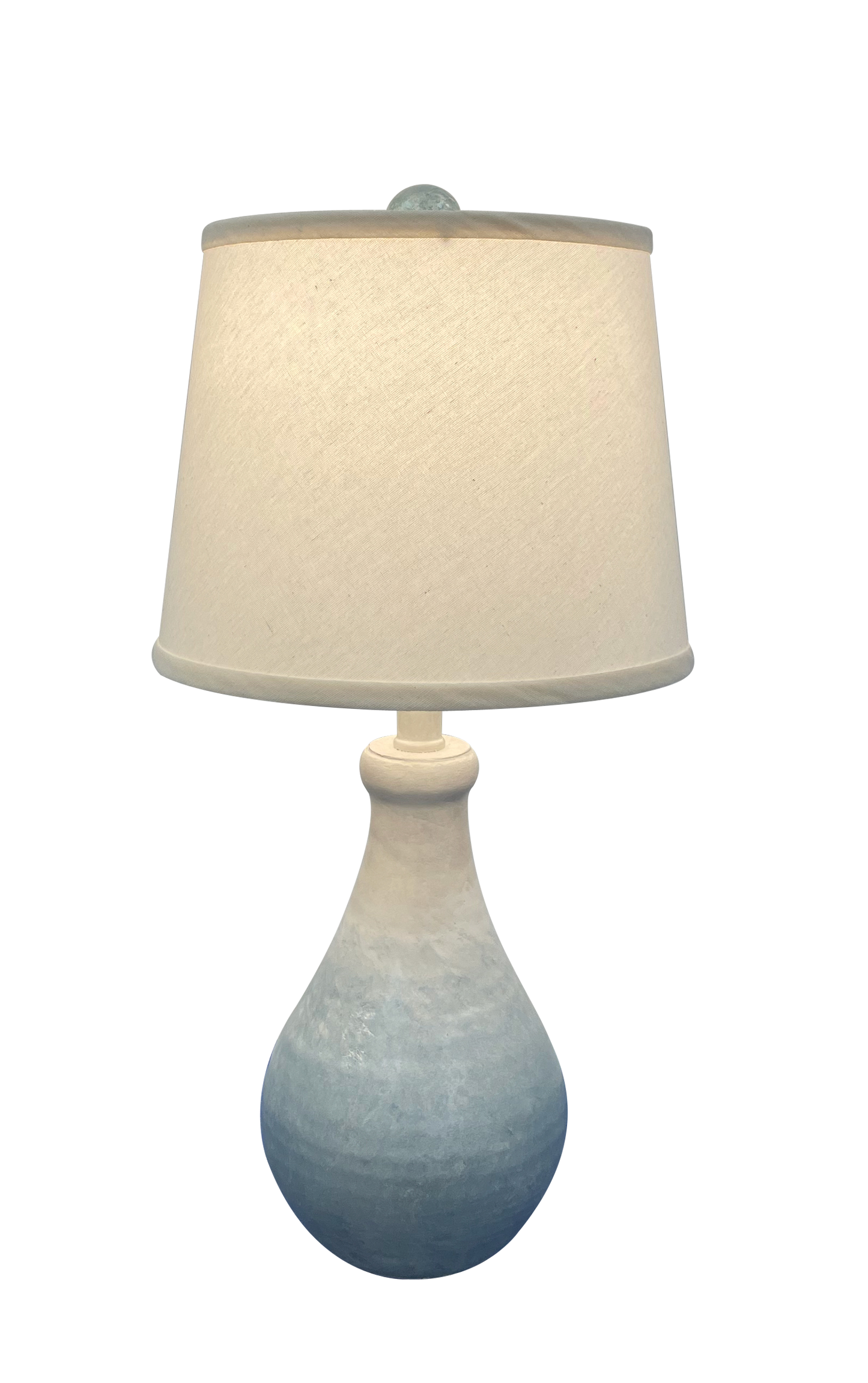 Coast Lamp Manufacturing 15"H Slate Fade Small Tapered Clay Pot Accent Table Lamp