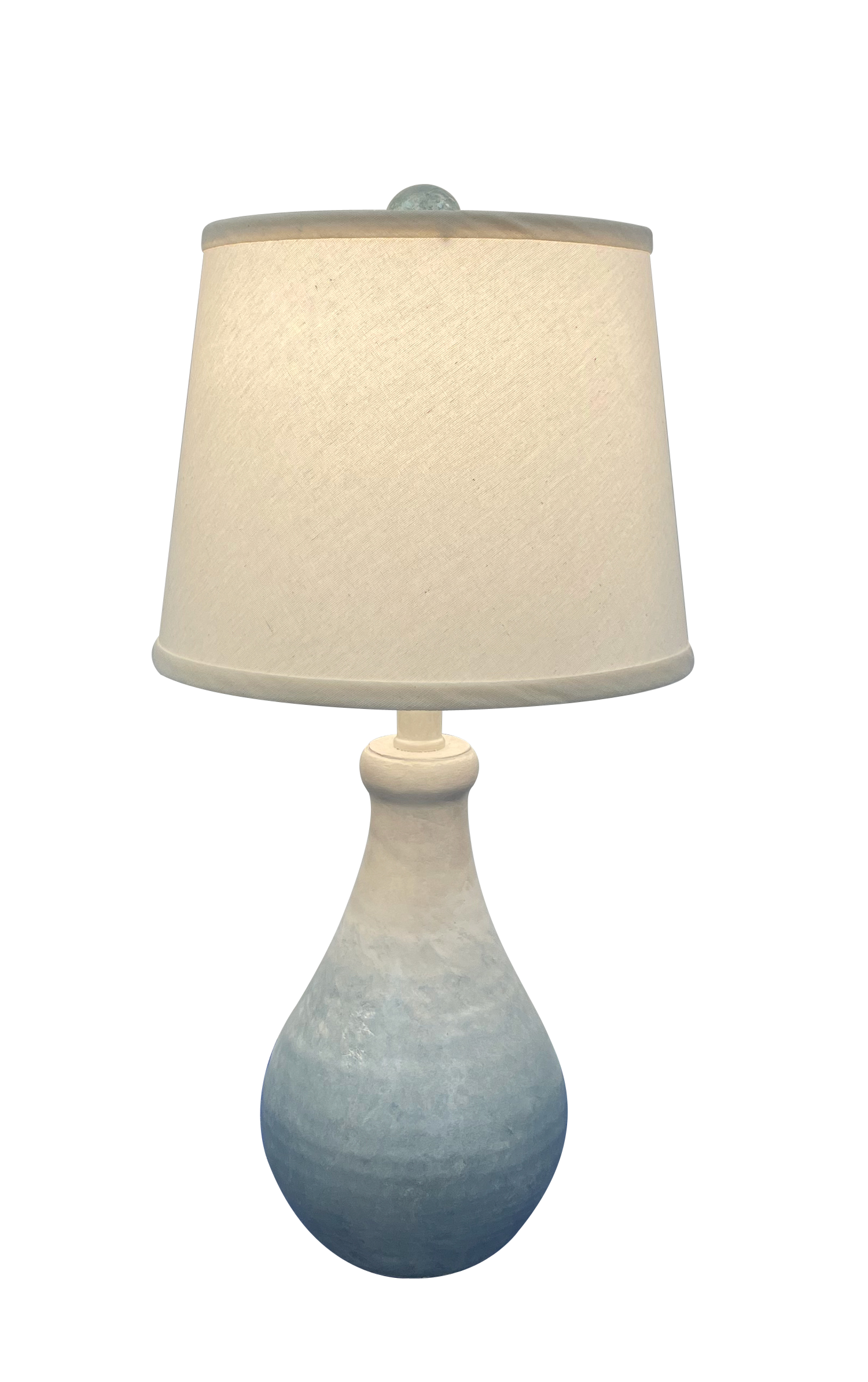Coast Lamp Manufacturing 15"H Slate Fade Small Tapered Clay Pot Accent Table Lamp