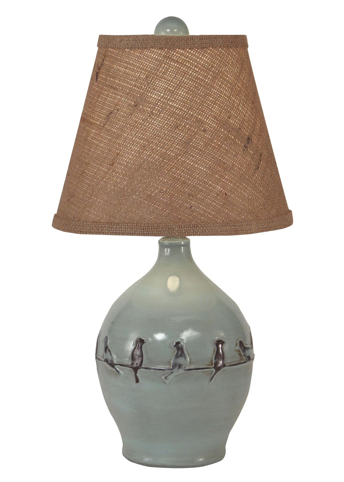 Coast Lamp Manufacturing 19"H Distressed Atlantic Gray Birds On A Brand Accent Table Lamp