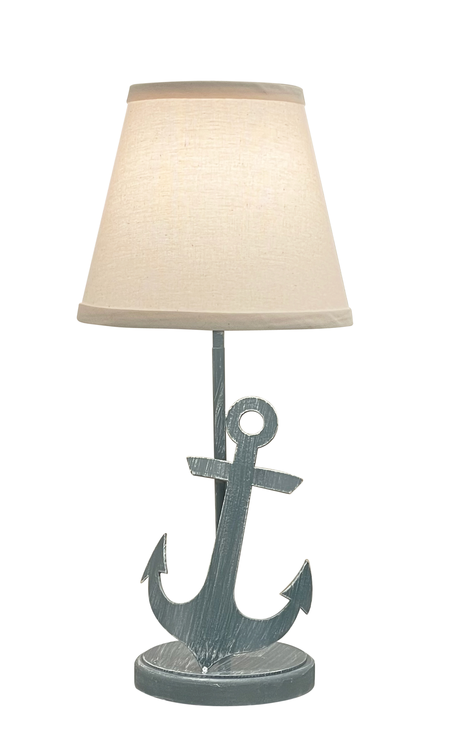 Coast Lamp Manufacturing 19"H Weathered Slate Iron Anchor Accent Table Lamp