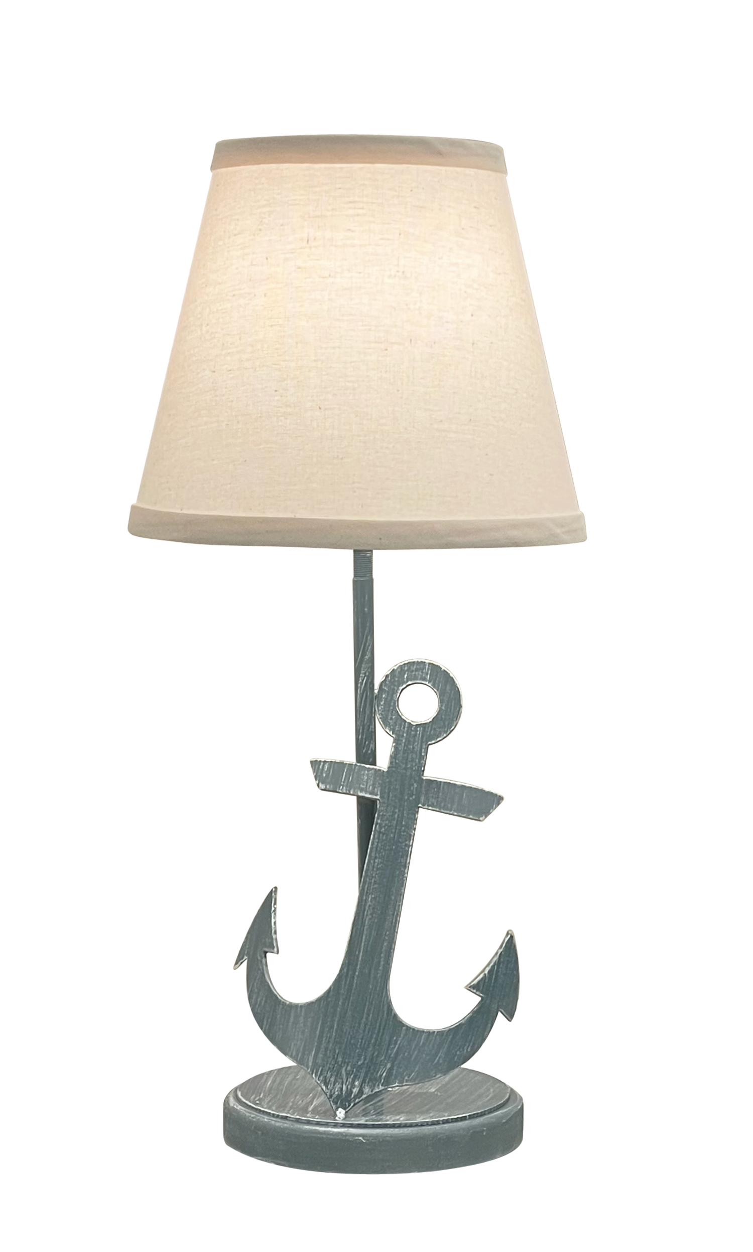 Coast Lamp Manufacturing 19"H Weathered Slate Iron Anchor Accent Table Lamp