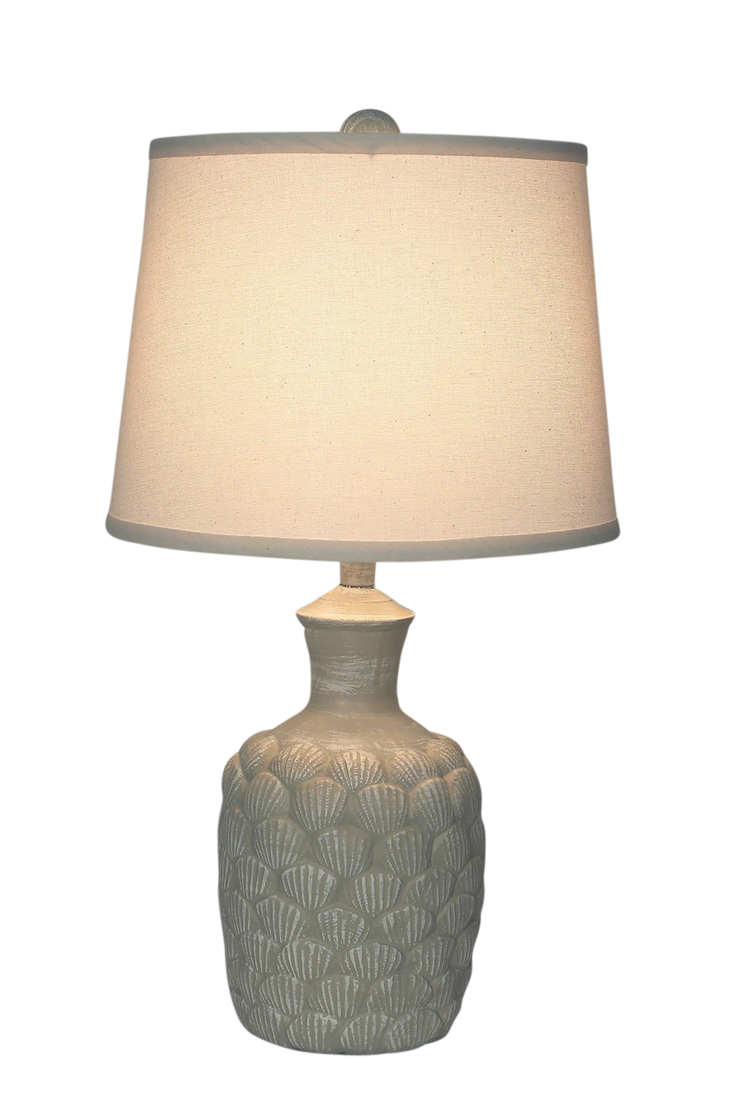 Coast Lamp Manufacturing 22"H Sisal Shell Accent Table Lamp