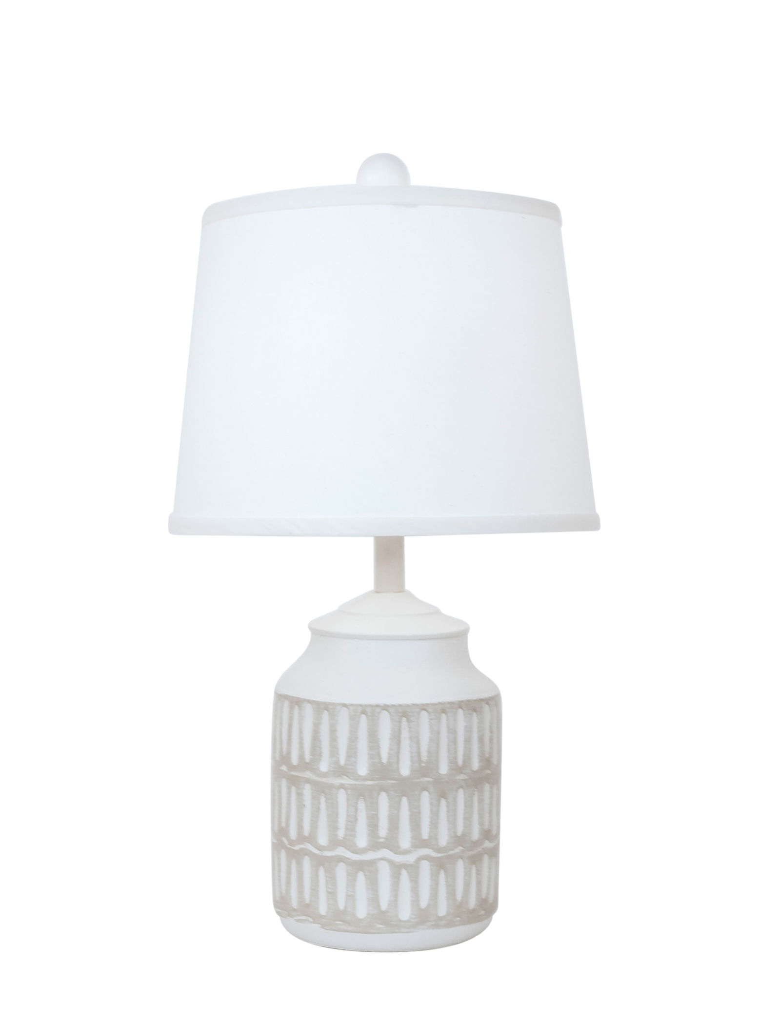 Coast Lamp Manufacturing 22"H Weathered Cottage Accent Pot Table Lamp With Oval Indentions