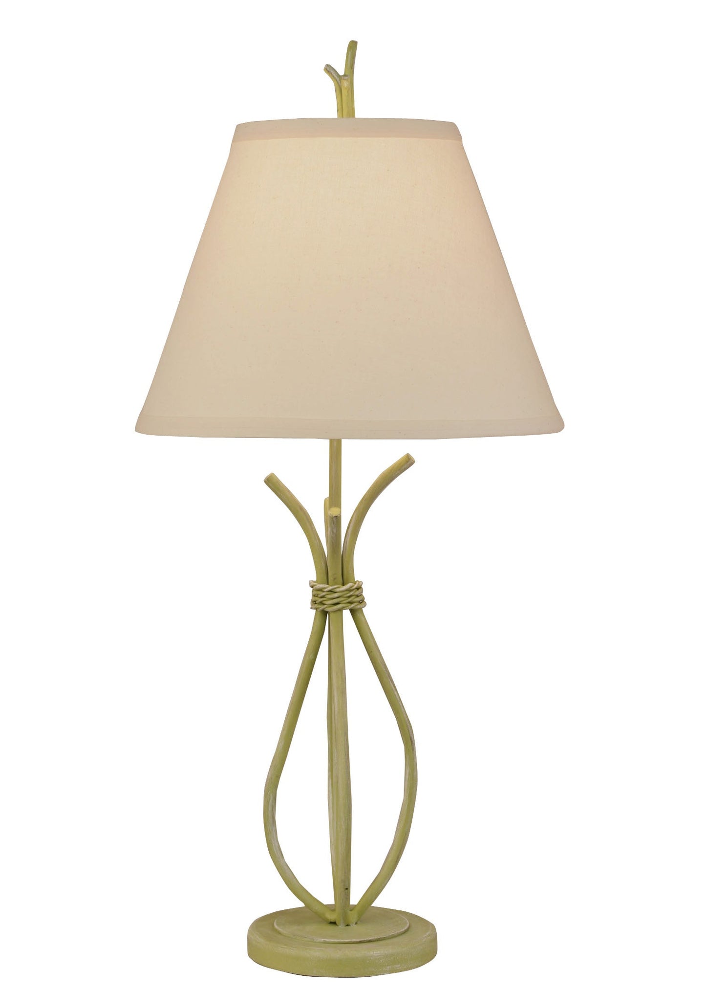 Coast Lamp Manufacturing 26"H Cottaged Lime Iron Stack Accent Table Lamp
