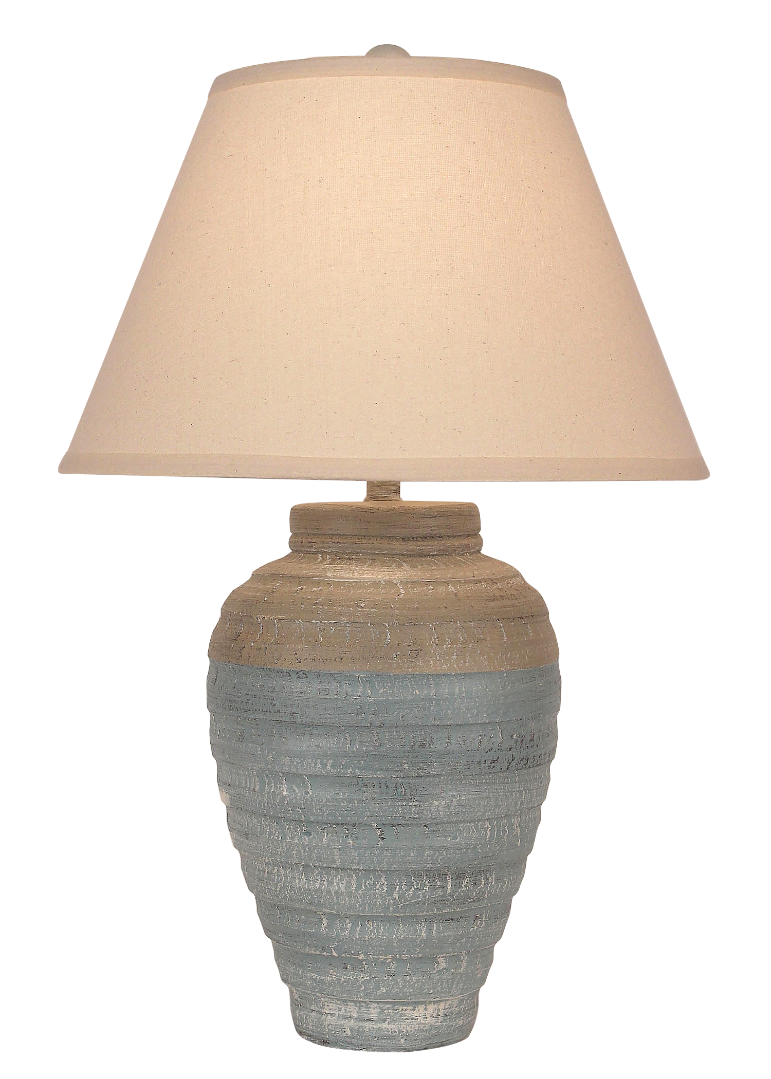 Coast Lamp Manufacturing 26"H Cottaged Seamist Shoreline Tan Small Pottery Table Lamp