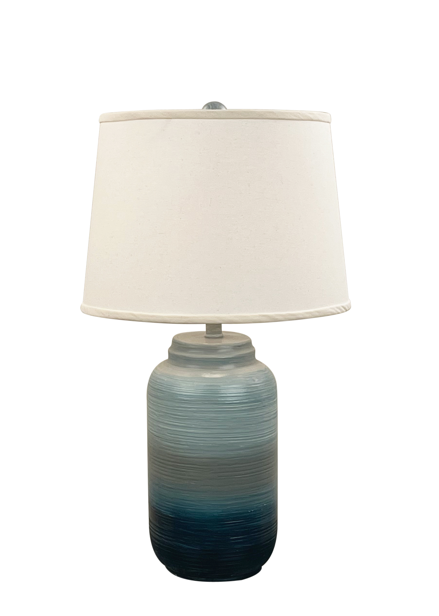Coast Lamp Manufacturing 26"H Nautical Fade Small Ribbed Ginger Jar Table Lamp