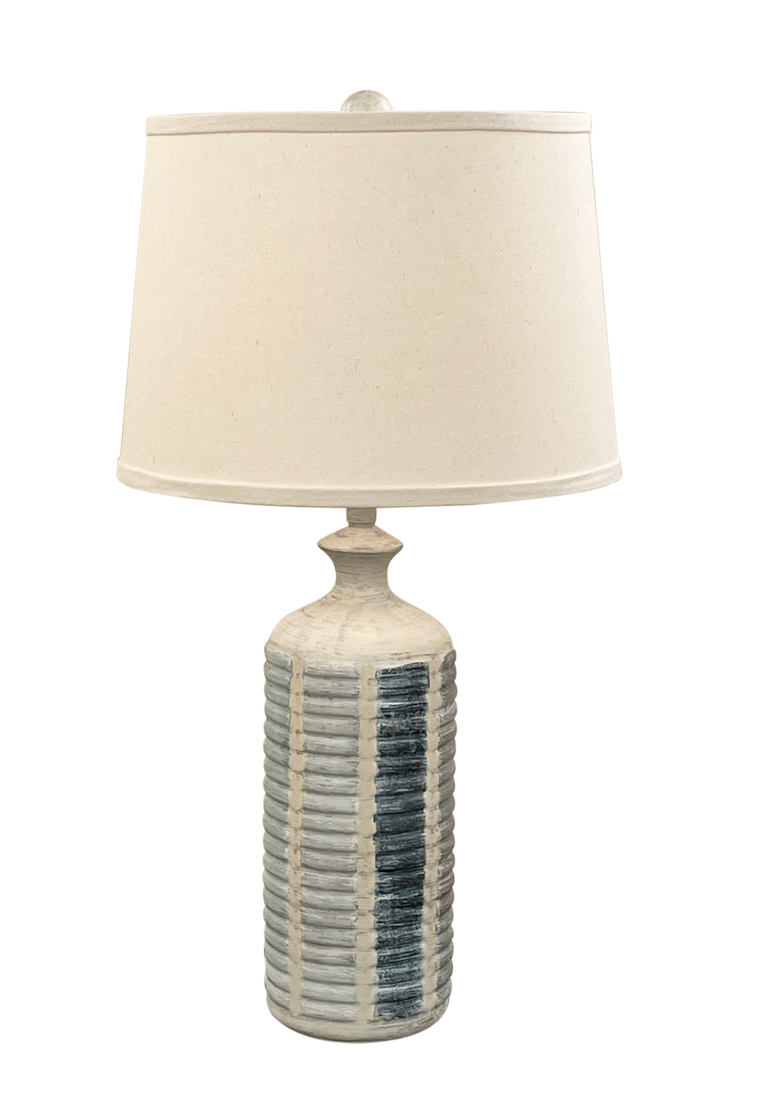 Coast Lamp Manufacturing 27"H Cottage Nautical Round Shutter Pot Table Lamp