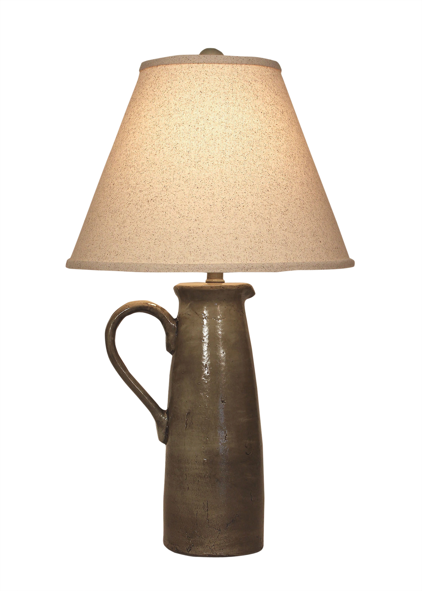 Coast Lamp Manufacturing 27"H Pale Gray Large Handle Pitcher Table Lamp
