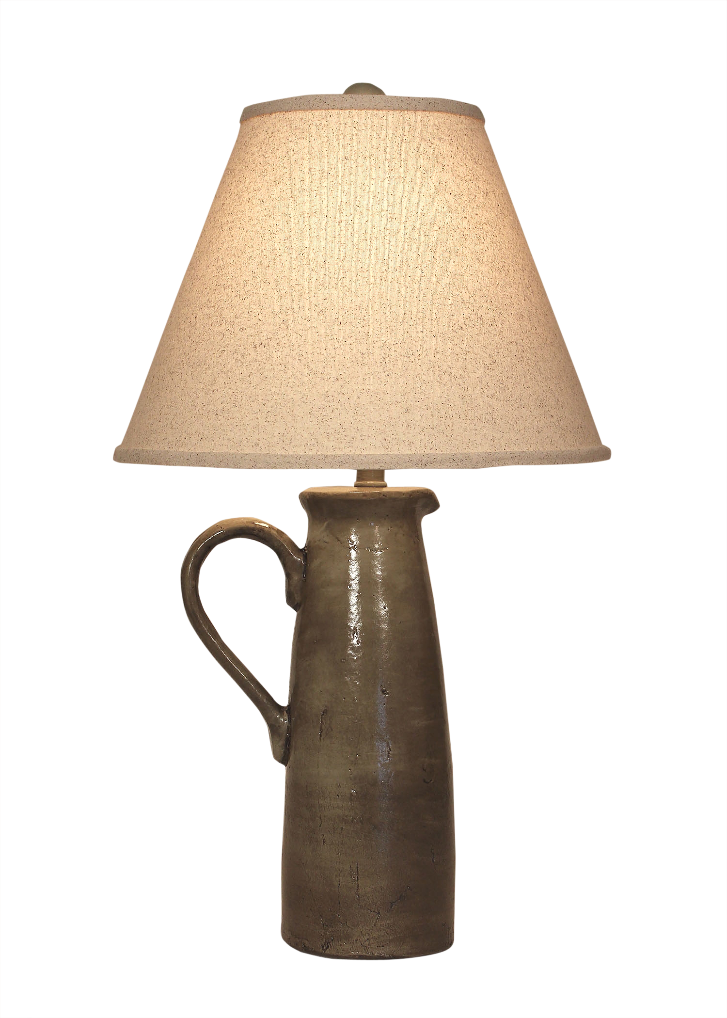 Coast Lamp Manufacturing 27"H Pale Gray Large Handle Pitcher Table Lamp