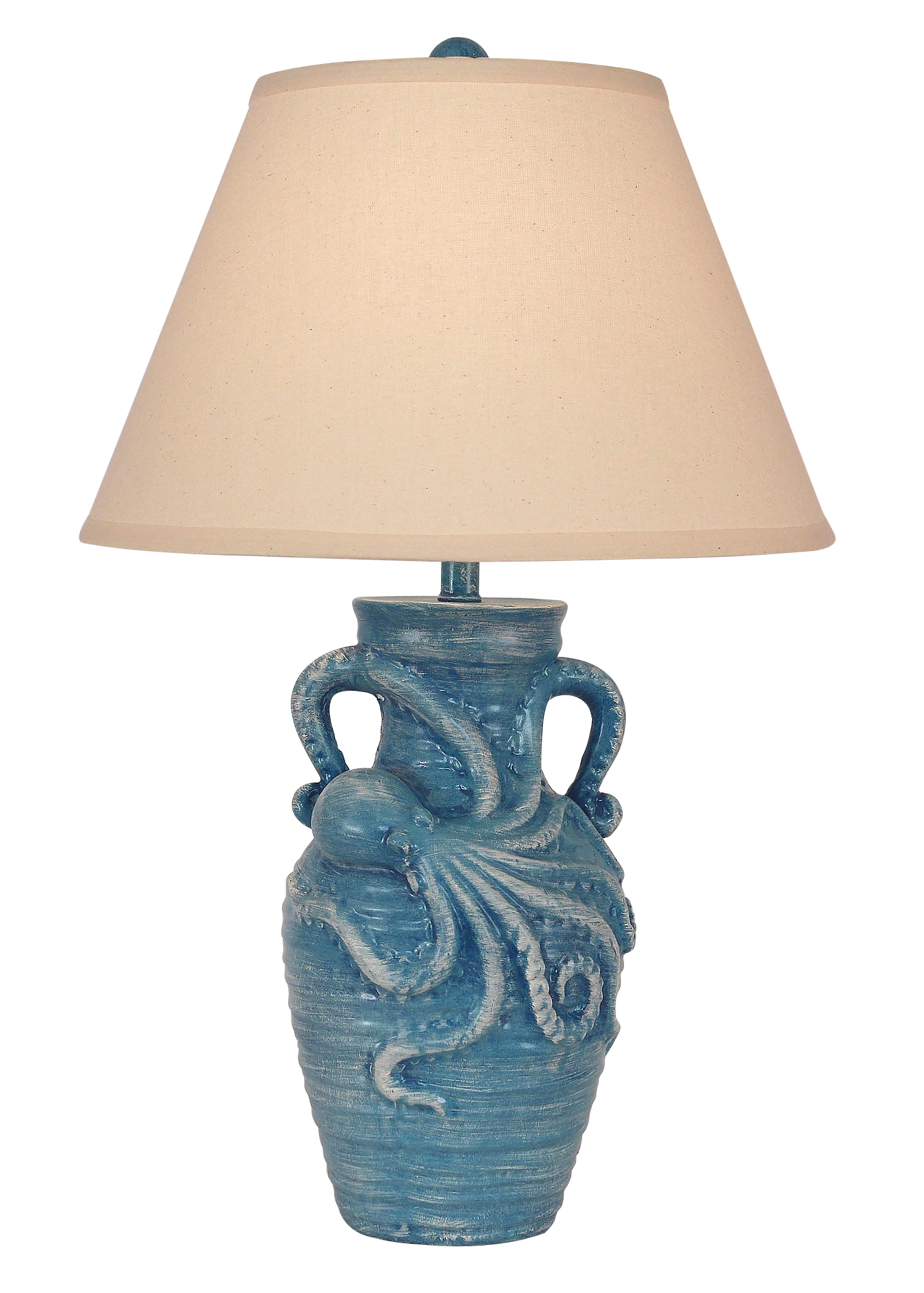 Coast Lamp Manufacturing 27"H Weathered Deep Sea Octopus Table Lamp