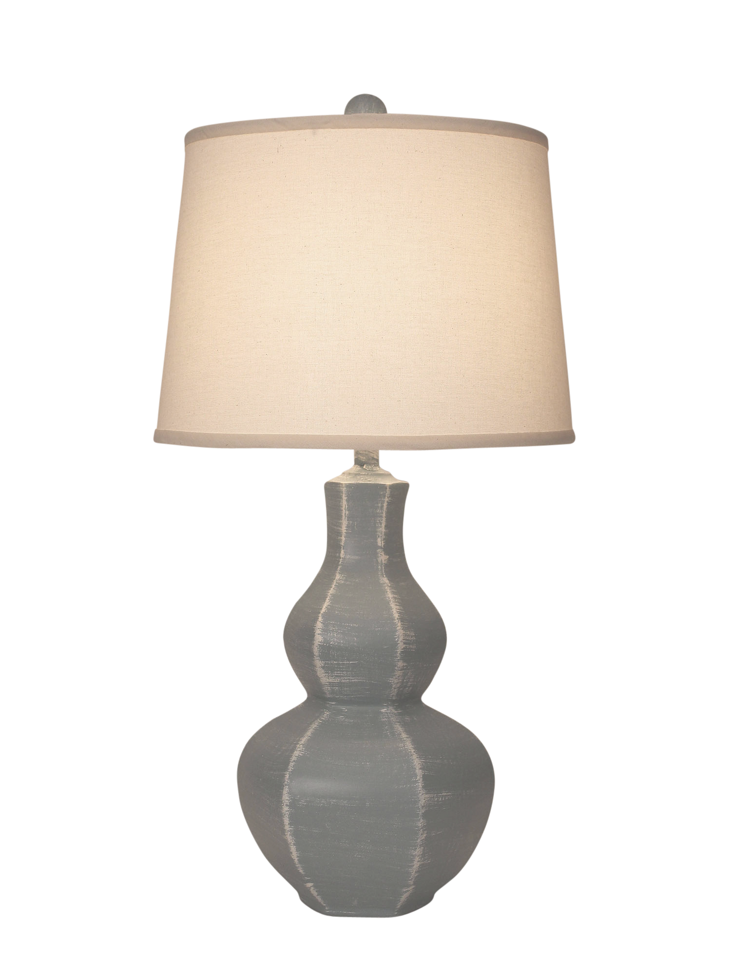 Coast Lamp Manufacturing 27"H Weathered Gray 6-Sided Tear Drop Table Lamp