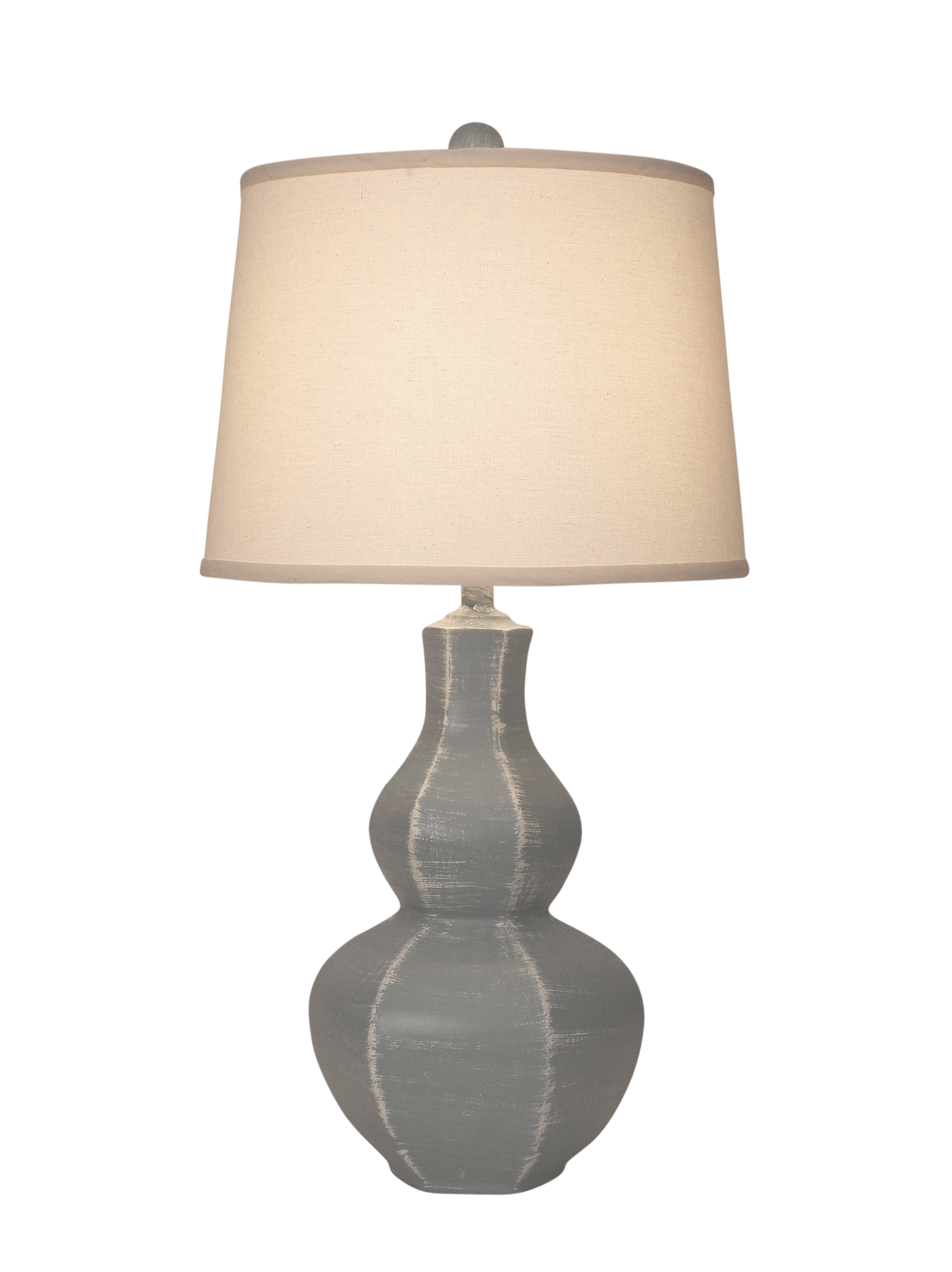 Coast Lamp Manufacturing 27"H Weathered Gray 6-Sided Tear Drop Table Lamp