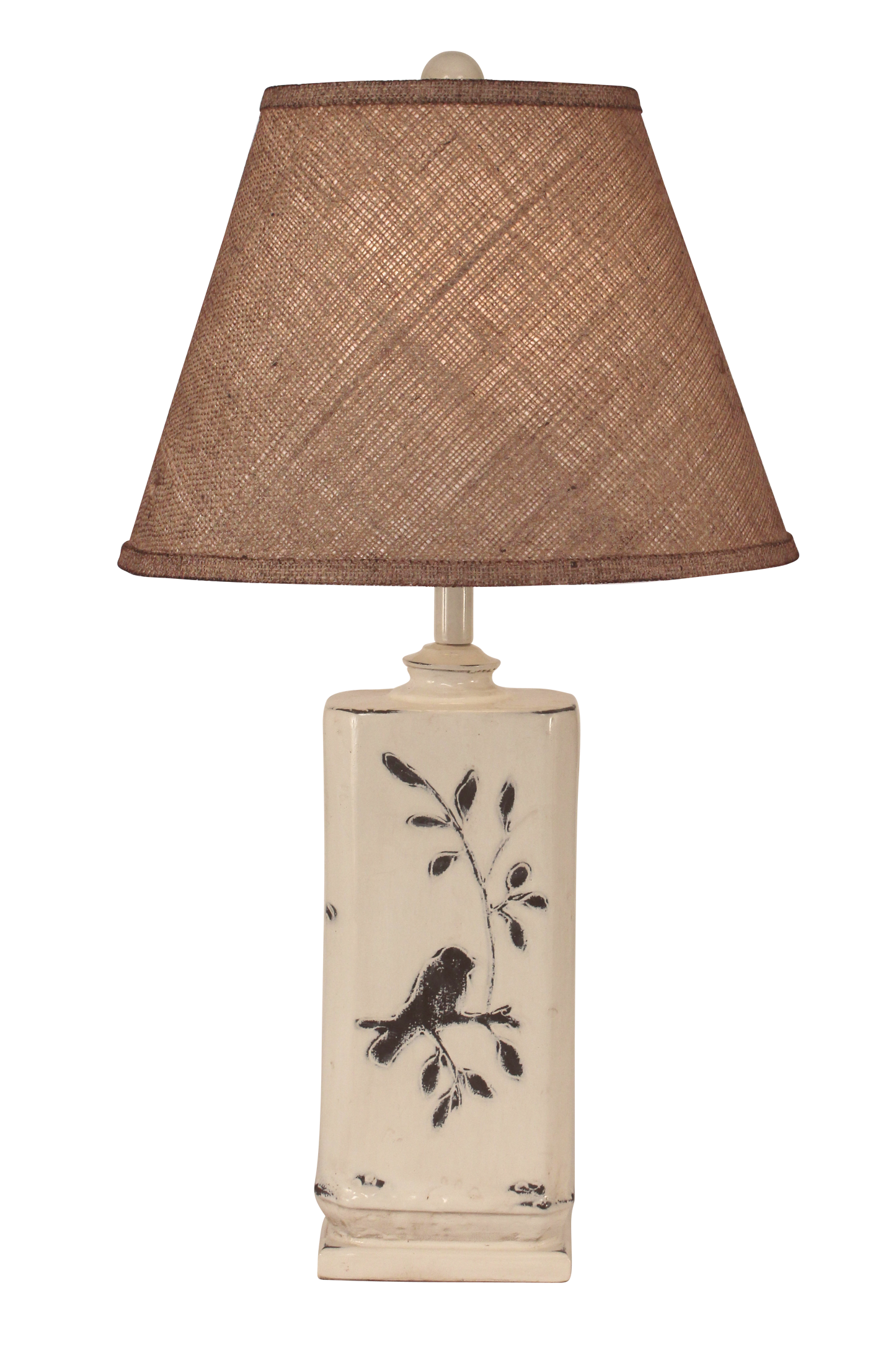 Coast Lamp Manufacturing 28"H Distressed Nude Tapered Birds On A Branch Table Lamp