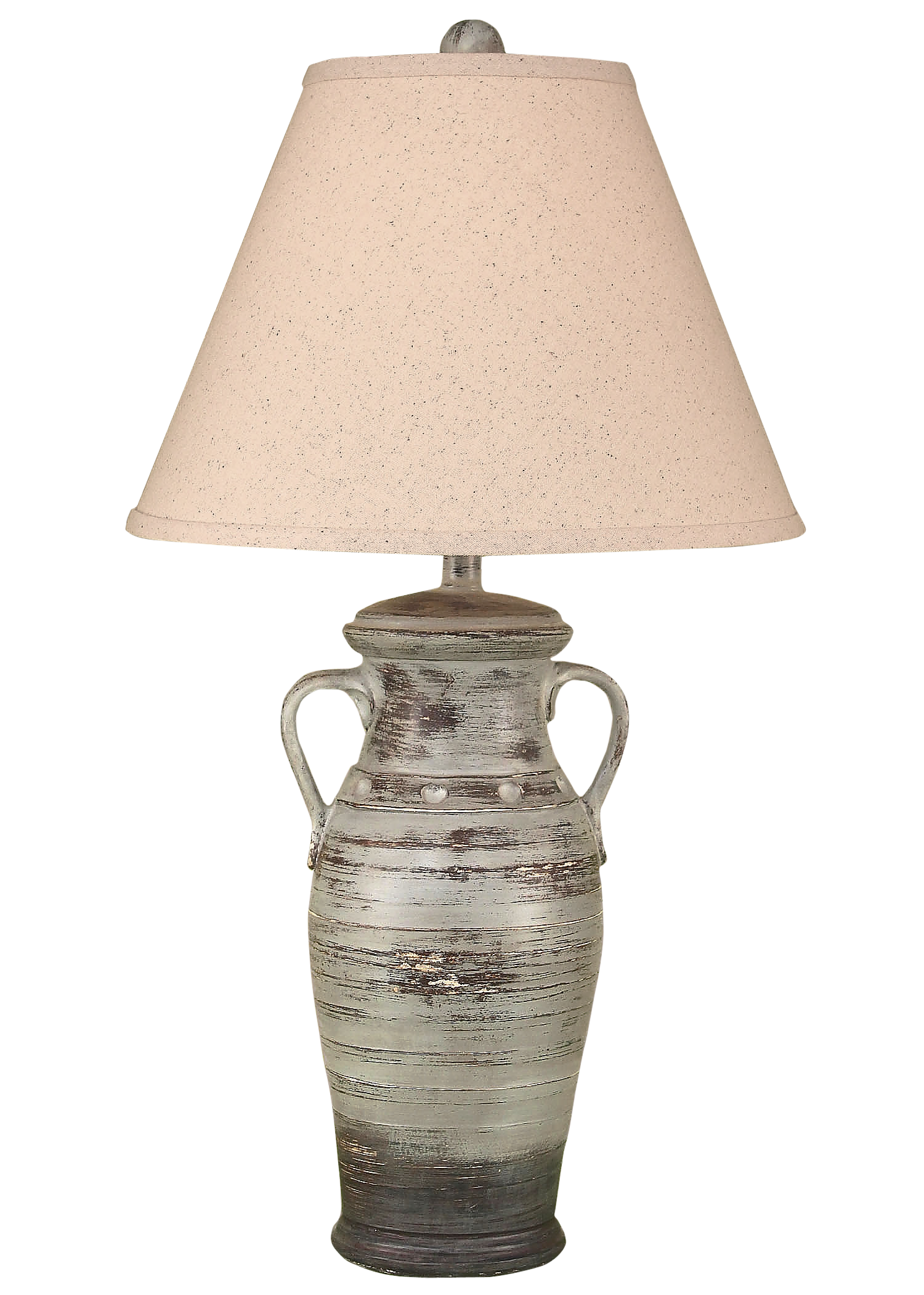 Coast Lamp Manufacturing 28"H Graystone Two Handled Vase Table Lamp
