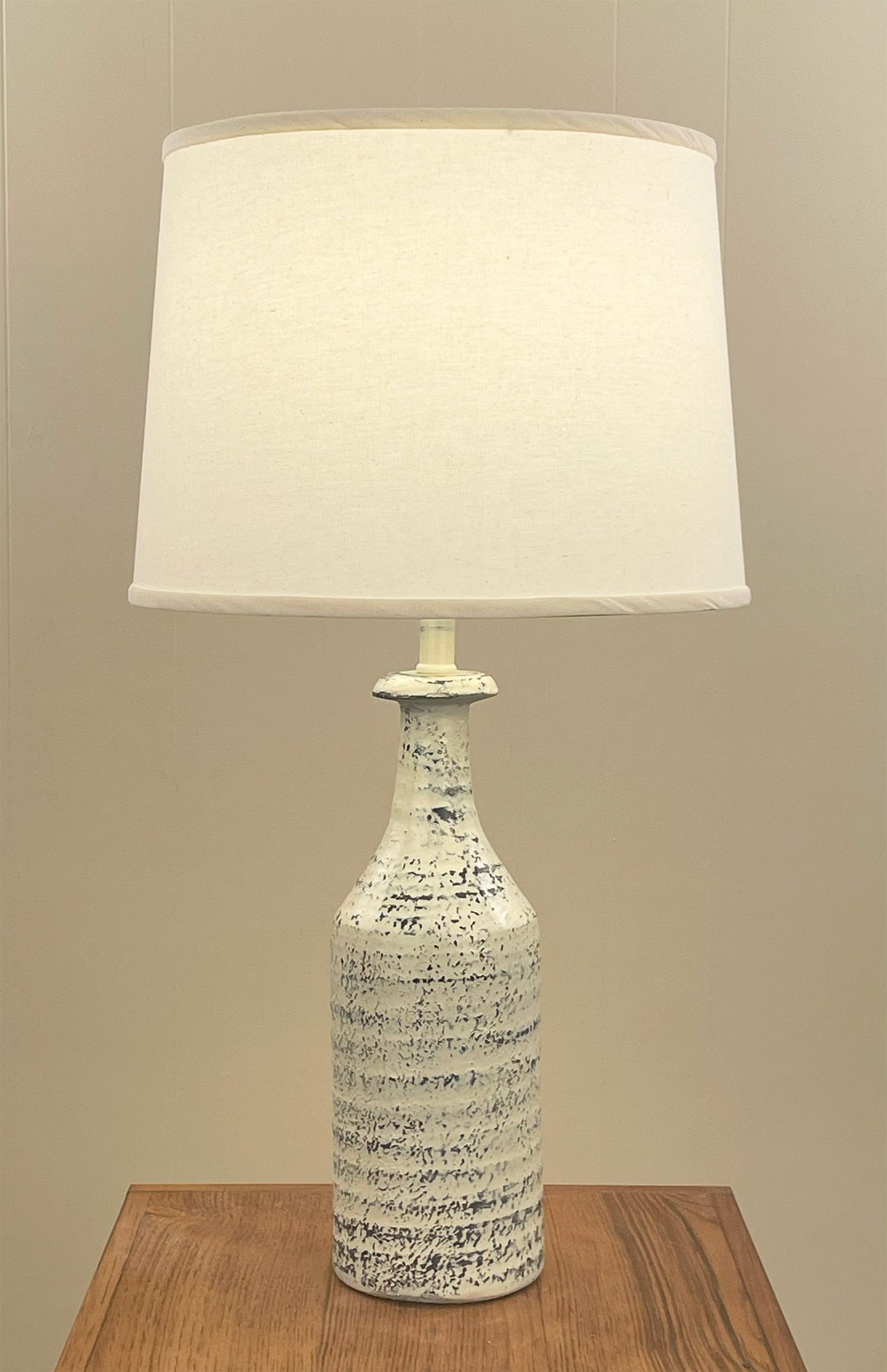 Coast Lamp Manufacturing 28"H Rugged Cottage Tall Textured Table Lamp With Off White Shade