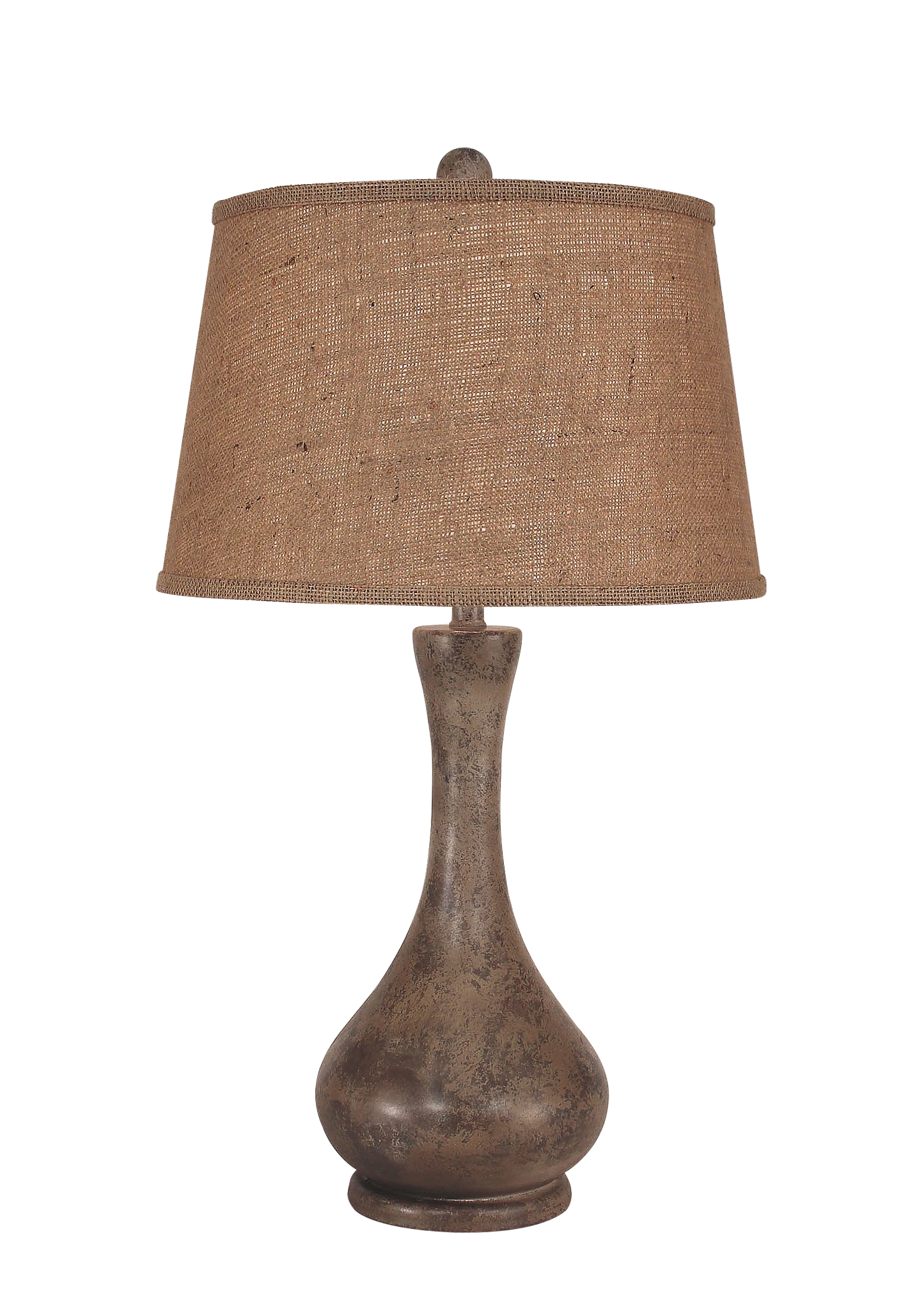 Coast Lamp Manufacturing 28"H Tarnished Cottage Smooth Genie Bottle Table Lamp