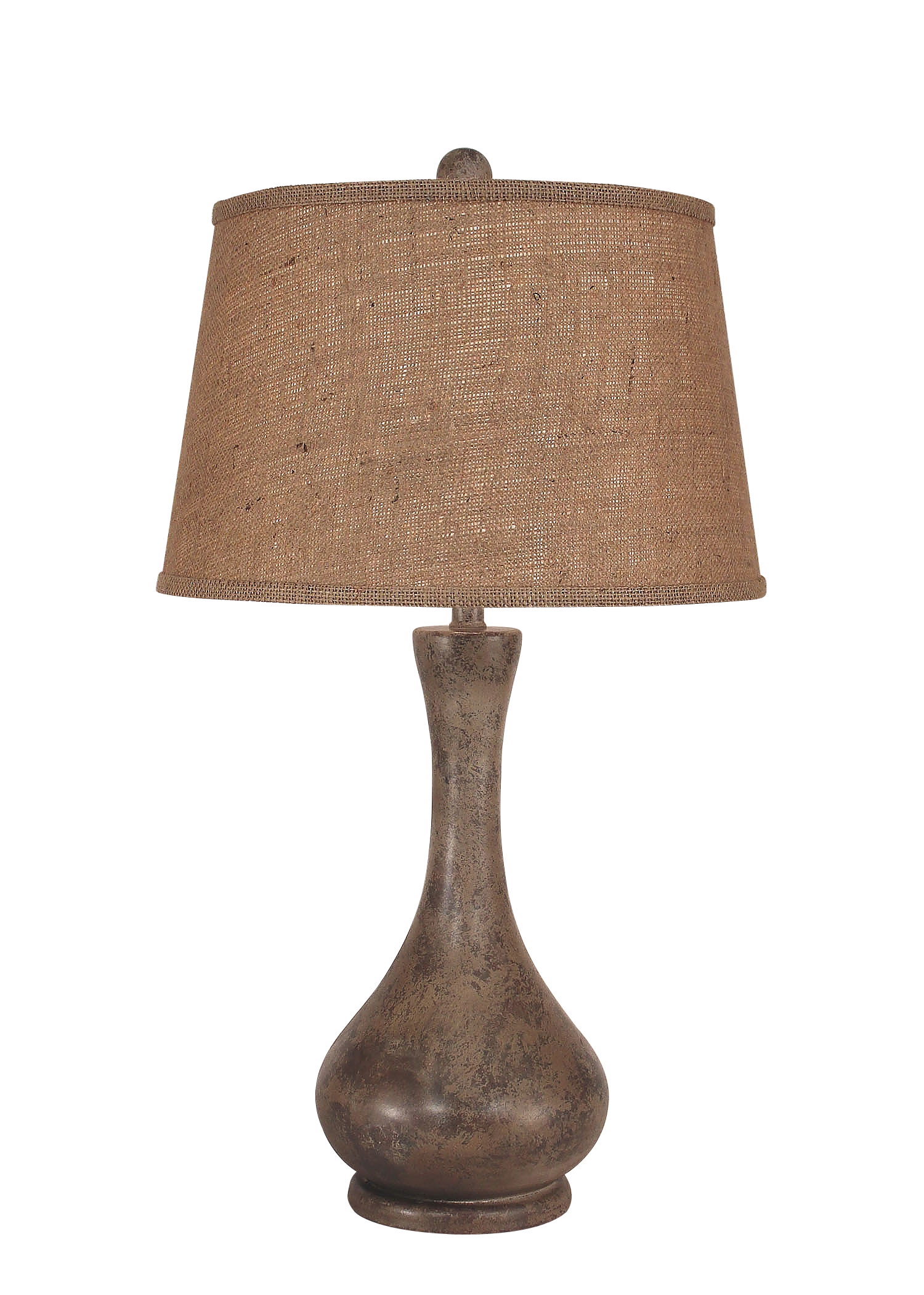 Coast Lamp Manufacturing 28"H Tarnished Cottage Smooth Genie Bottle Table Lamp