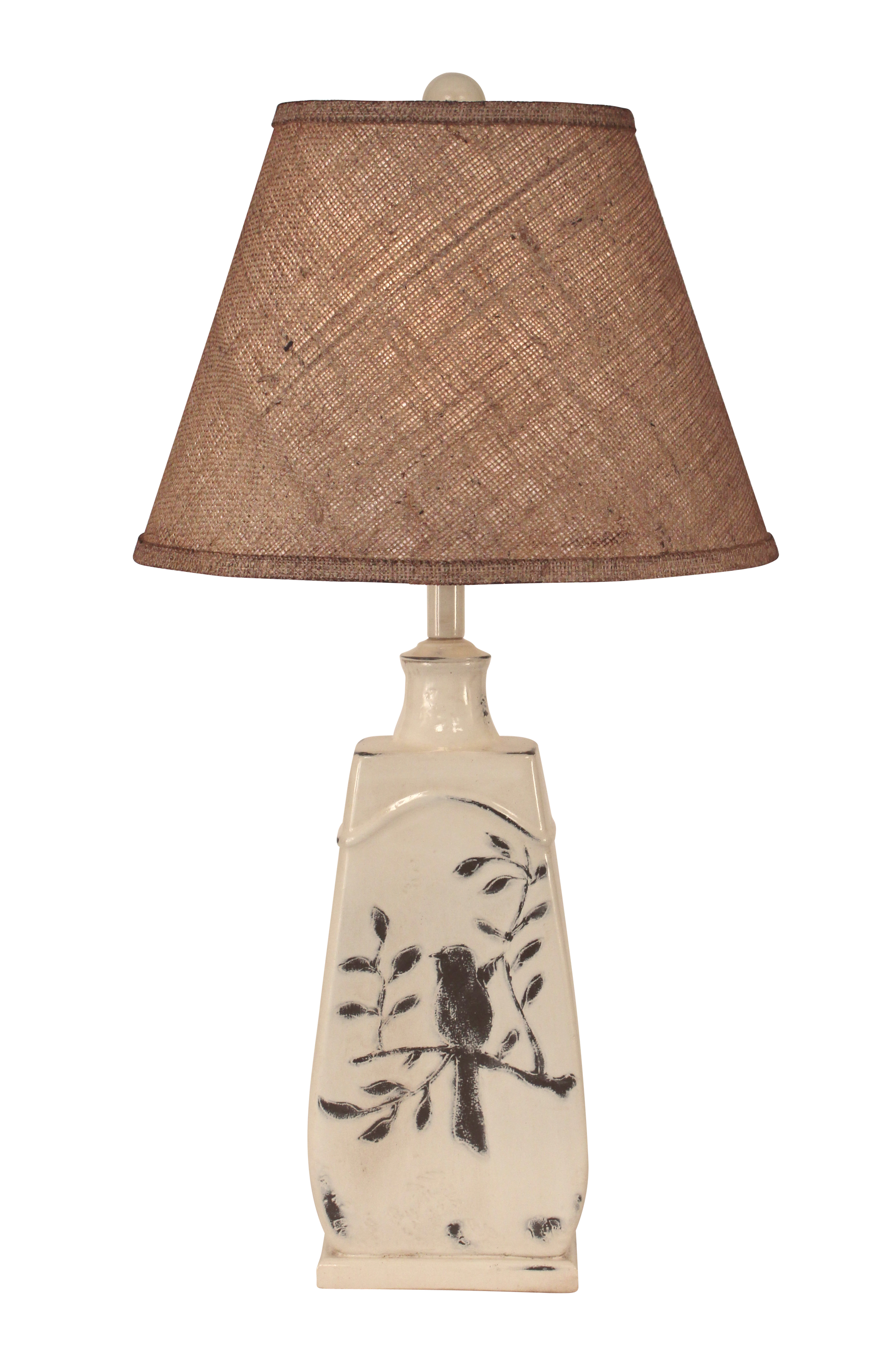 Coast Lamp Manufacturing 29"H Distressed Nude Tapered Birds On A Branch Table Lamp