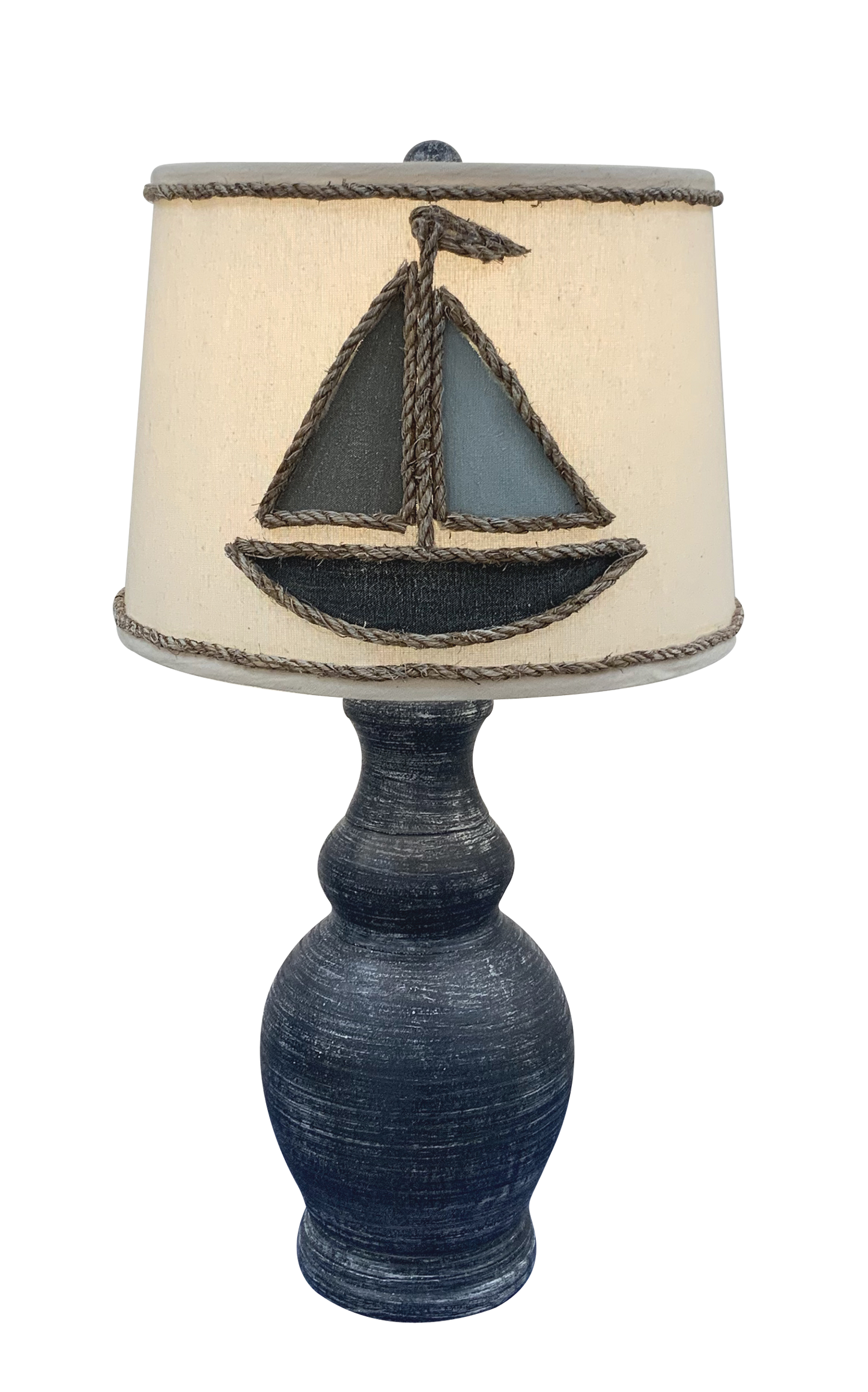 Coast Lamp Manufacturing 29"H Weathered Navy Classic Casual Table Lamp With Sailboat Shade