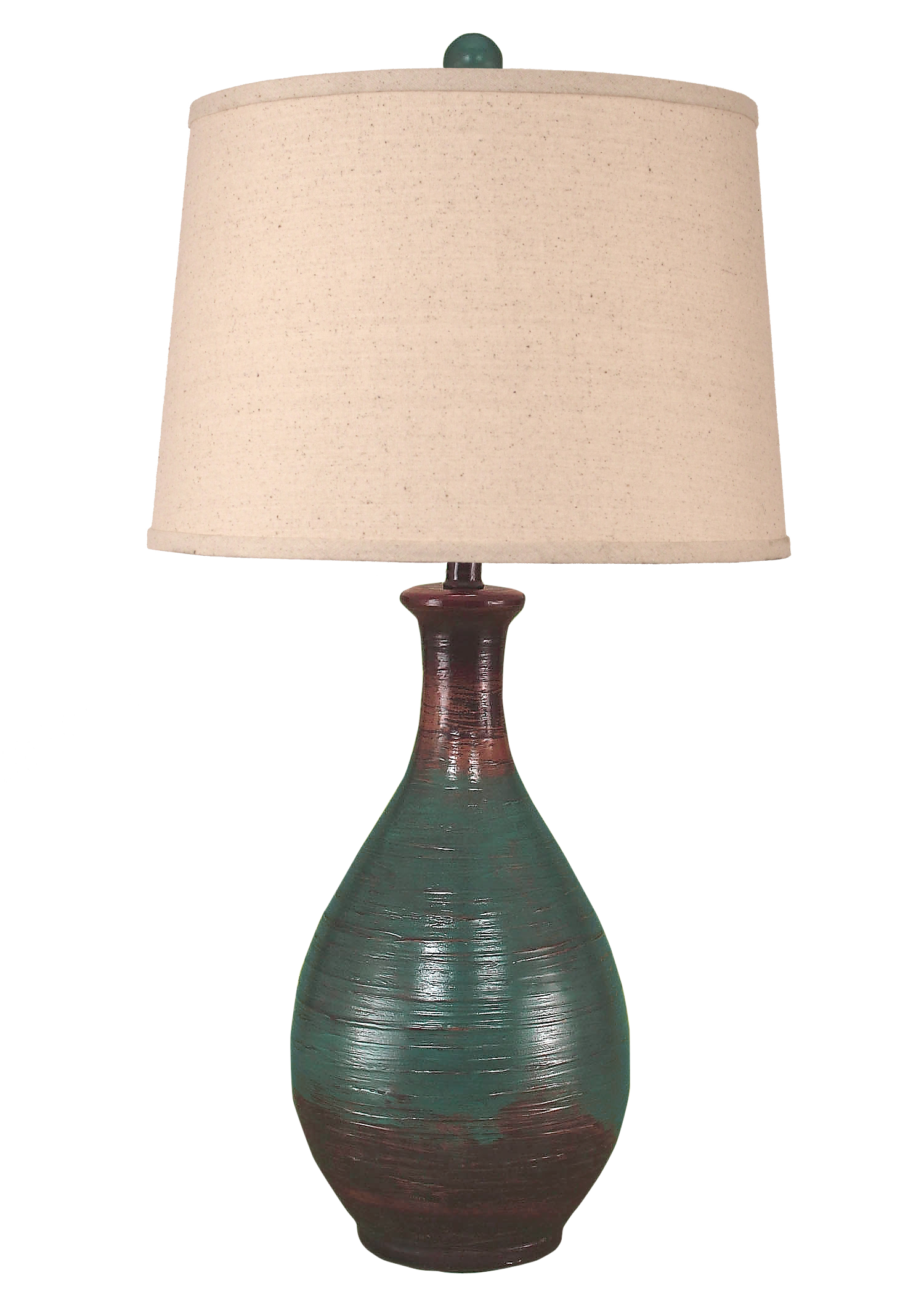 Coast Lamp Manufacturing 30"H Harvest Ridged Table Lamp