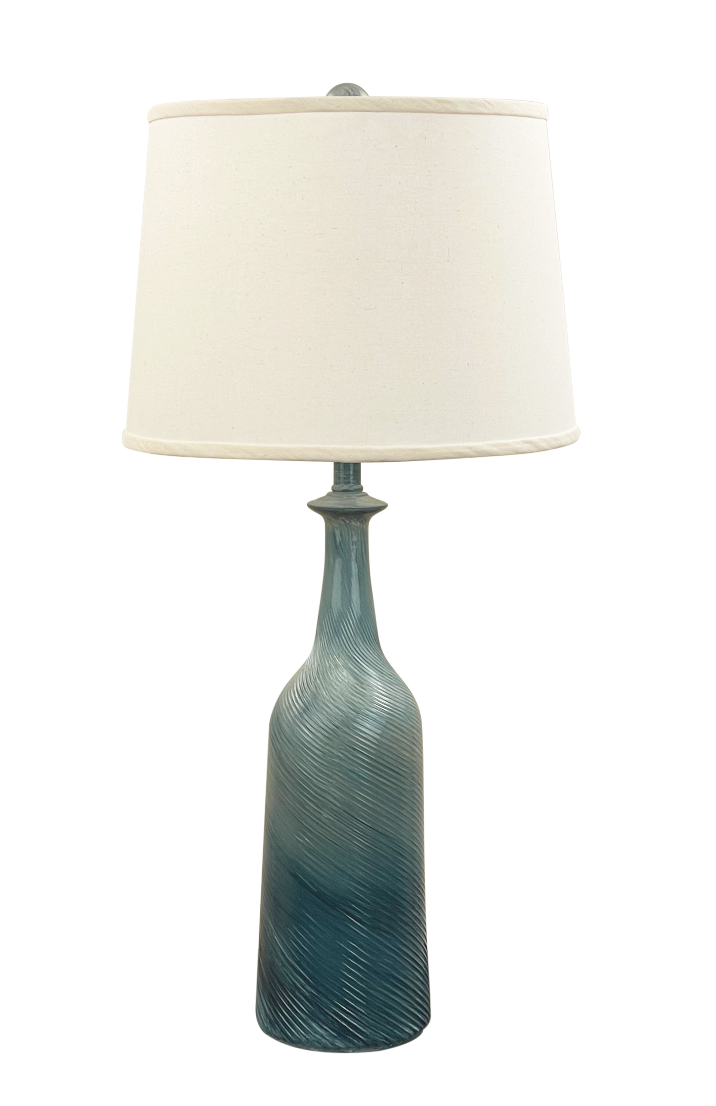 Coast Lamp Manufacturing 30"H Nautical Swirl Ribbed Swirl Table Lamp