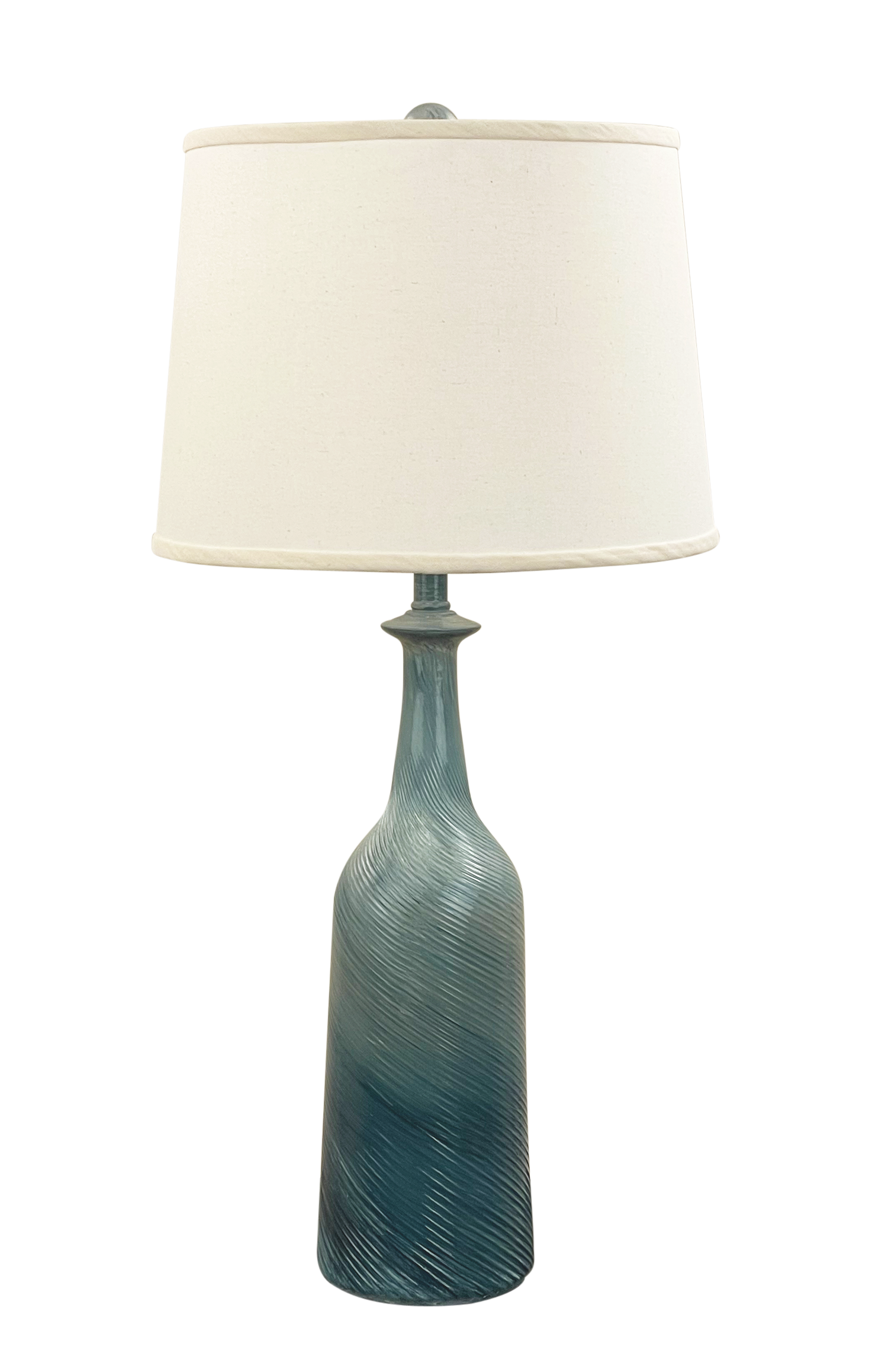 Coast Lamp Manufacturing 30"H Nautical Swirl Ribbed Swirl Table Lamp