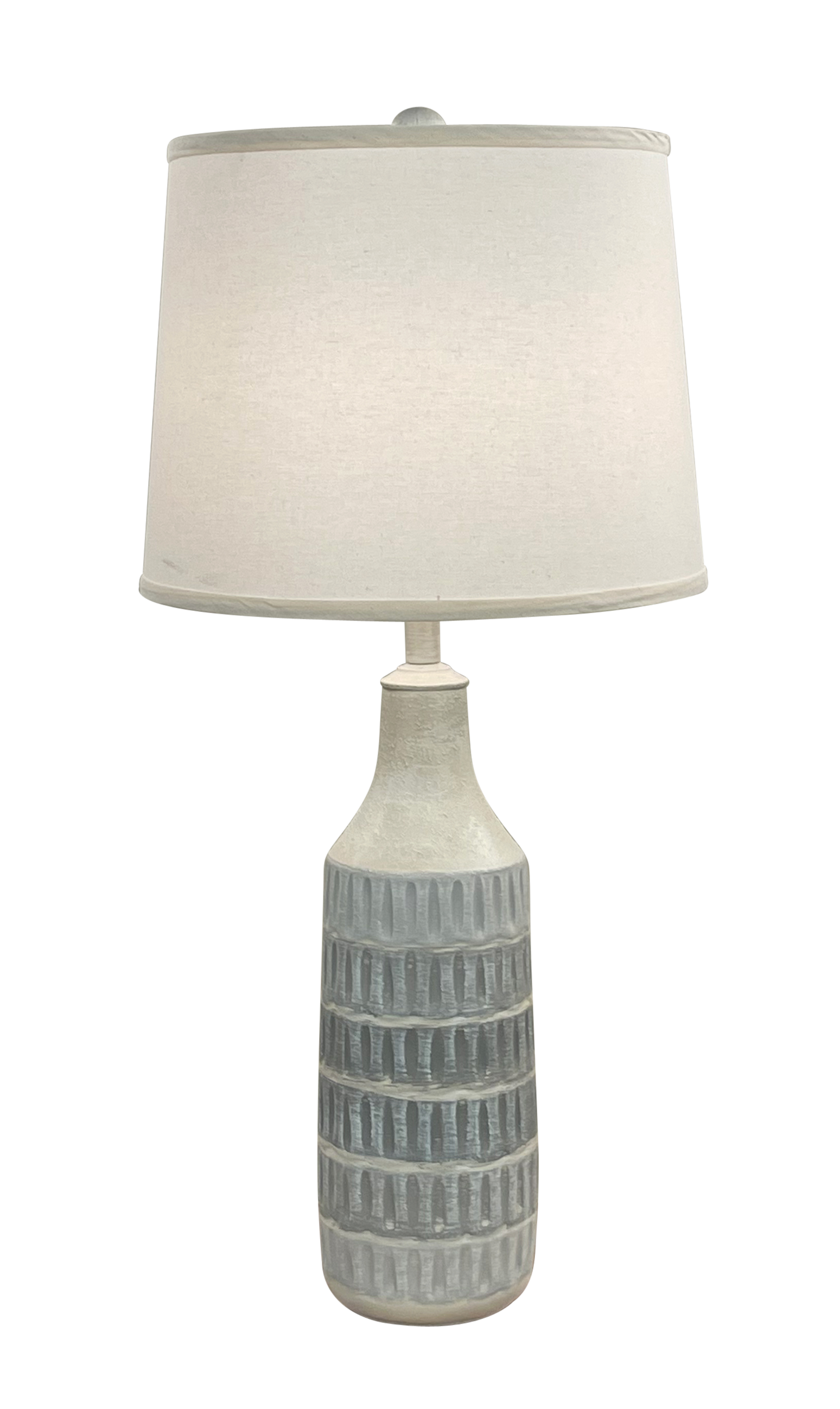 Coast Lamp Manufacturing 30"H Weathered Cottage Storm Round Table Lamp Pot With Oval Indentions