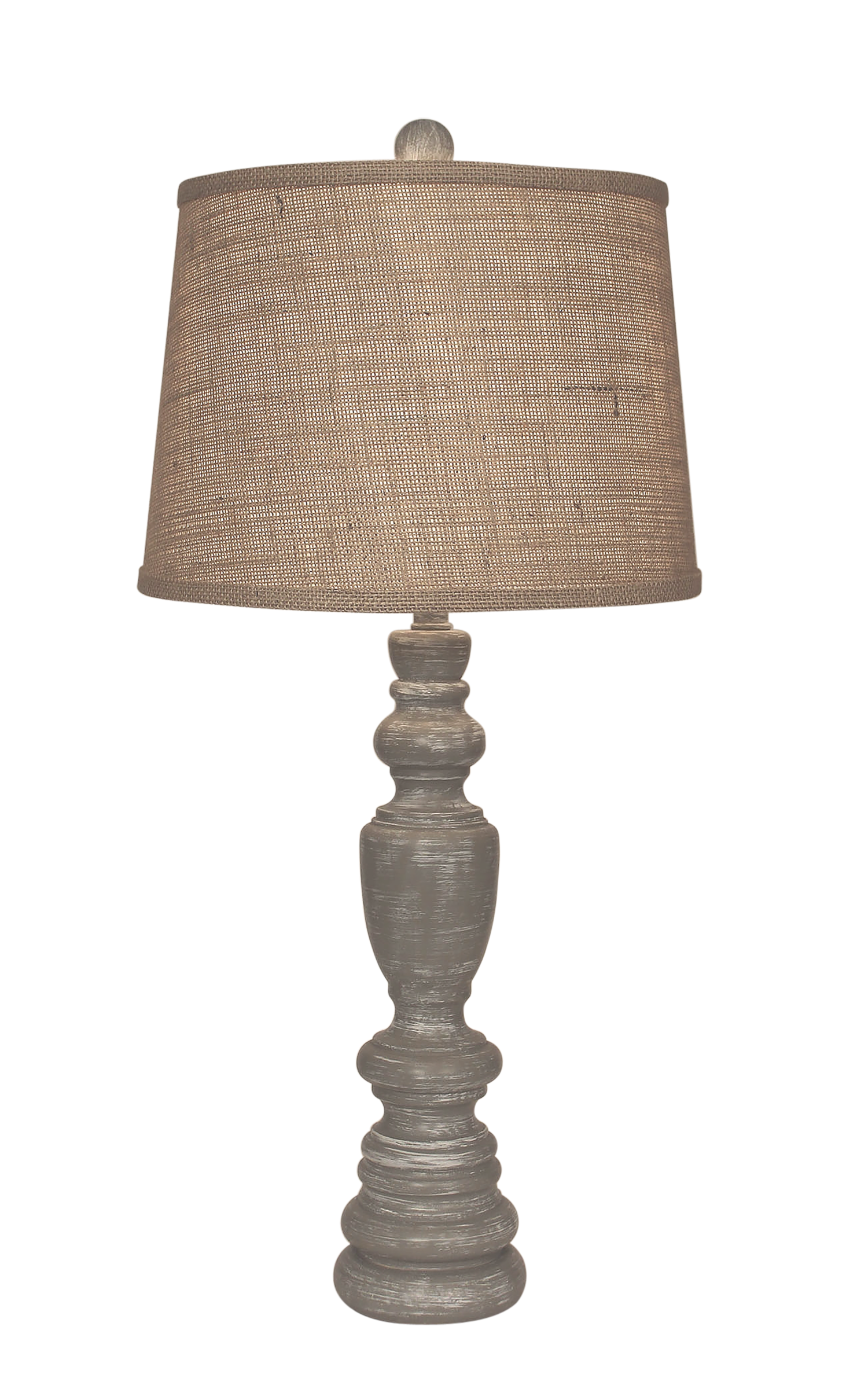 Coast Lamp Manufacturing 30"H Weathered Gray Multi Ring Casual Pot Table Lamp
