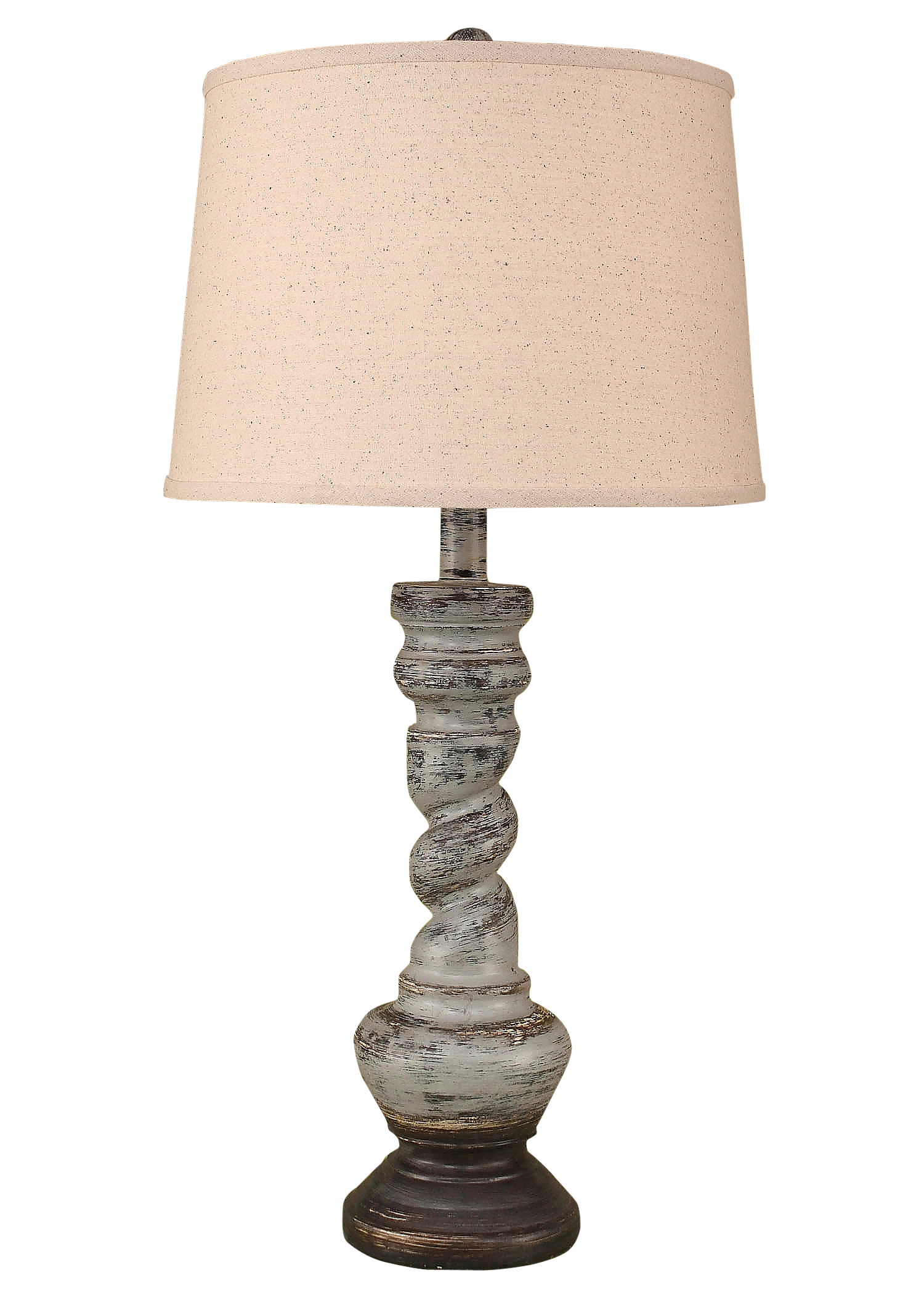 Coast Lamp Manufacturing 31"H Graystone Country Twist Table Lamp