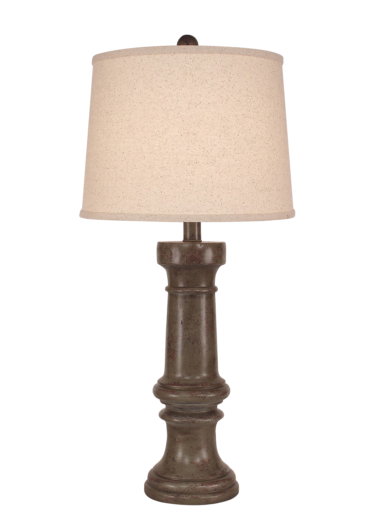Coast Lamp Manufacturing 31"H Tarnished Pale Gray Chunky Casual Table Lamp