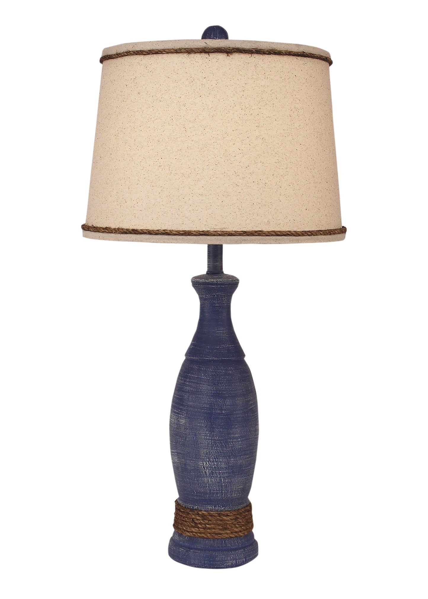 Coast Lamp Manufacturing 31"H Weathered Morning Jewel Rope Accent Pedestal Table Lamp