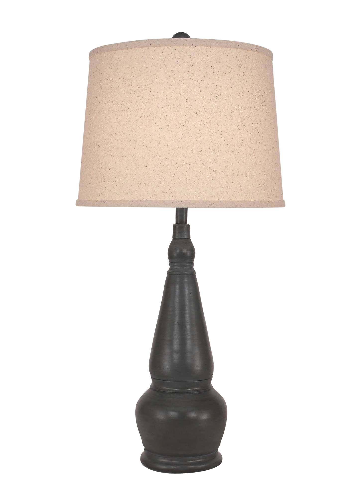 Coast Lamp Manufacturing 31"H Wedgewood Blue Glazed Spool Table Lamp