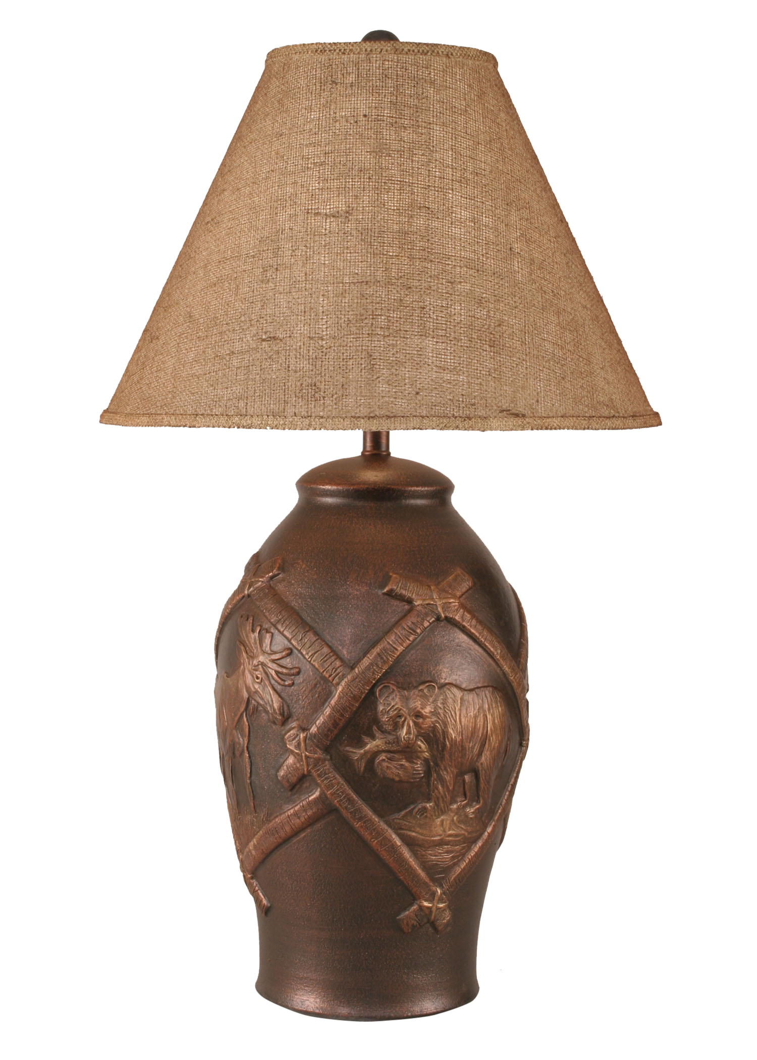 Coast Lamp Manufacturing 32"H Bronze Wildlife Table Lamp