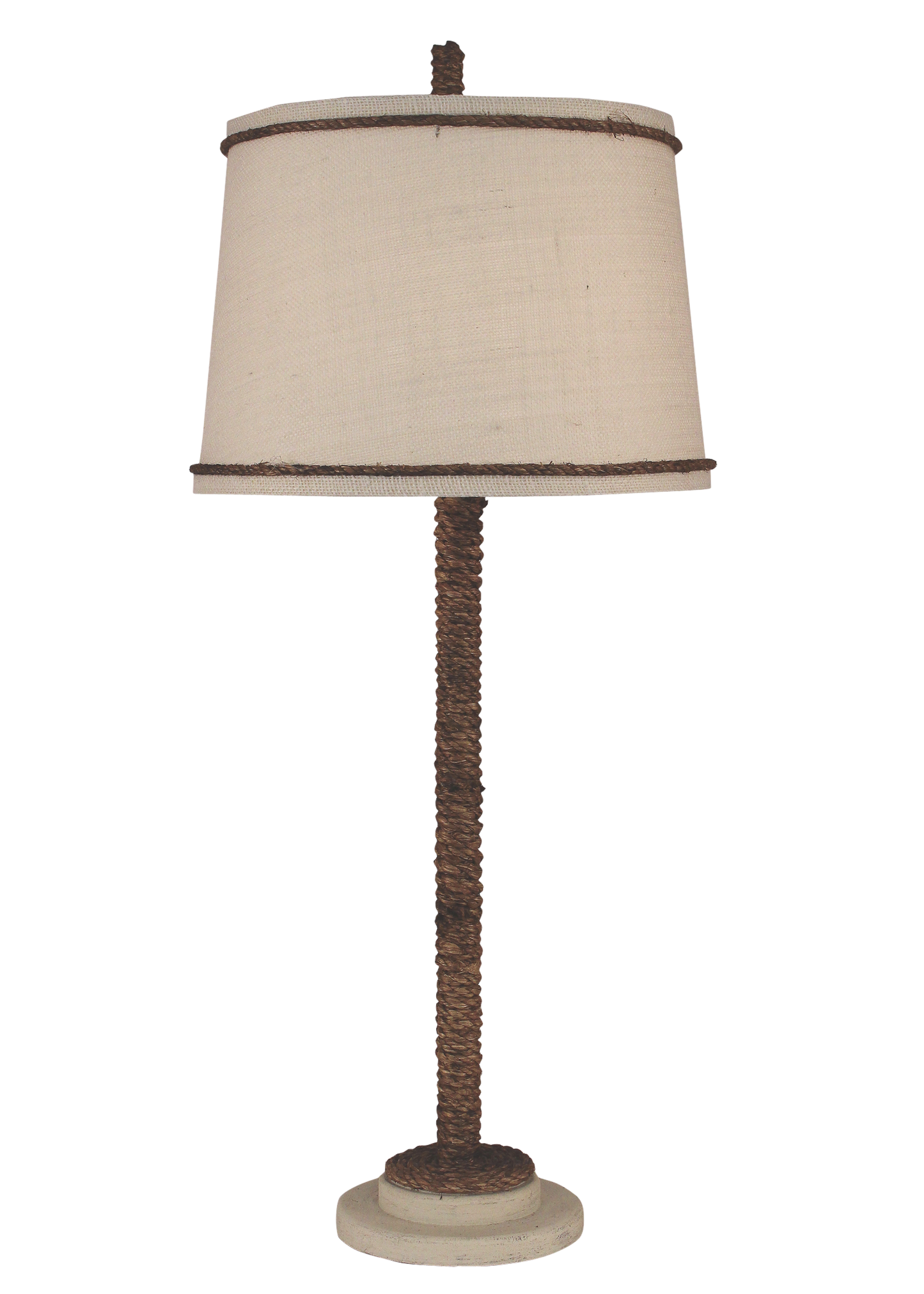 Coast Lamp Manufacturing 32"H Cottage Manila Rope Table Lamp