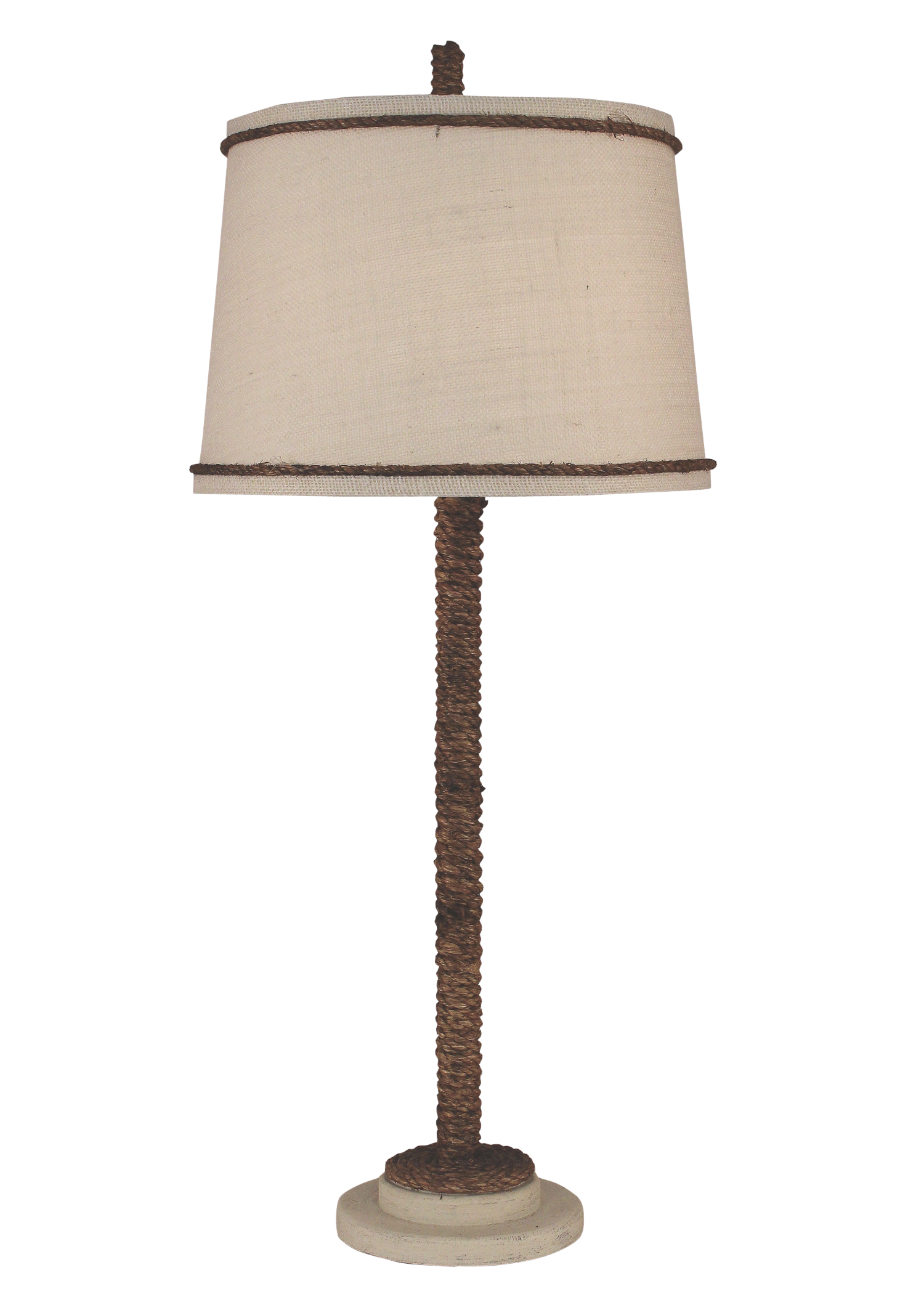 Coast Lamp Manufacturing 32"H Cottage Manila Rope Table Lamp