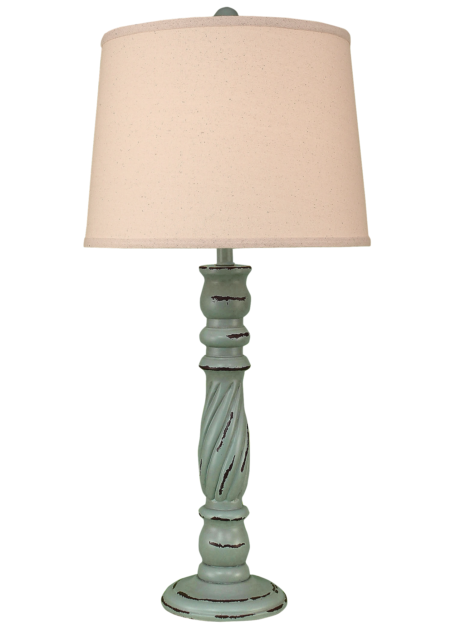 Coast Lamp Manufacturing 32"H Distressed Atlantic Gray Swirl Table Lamp