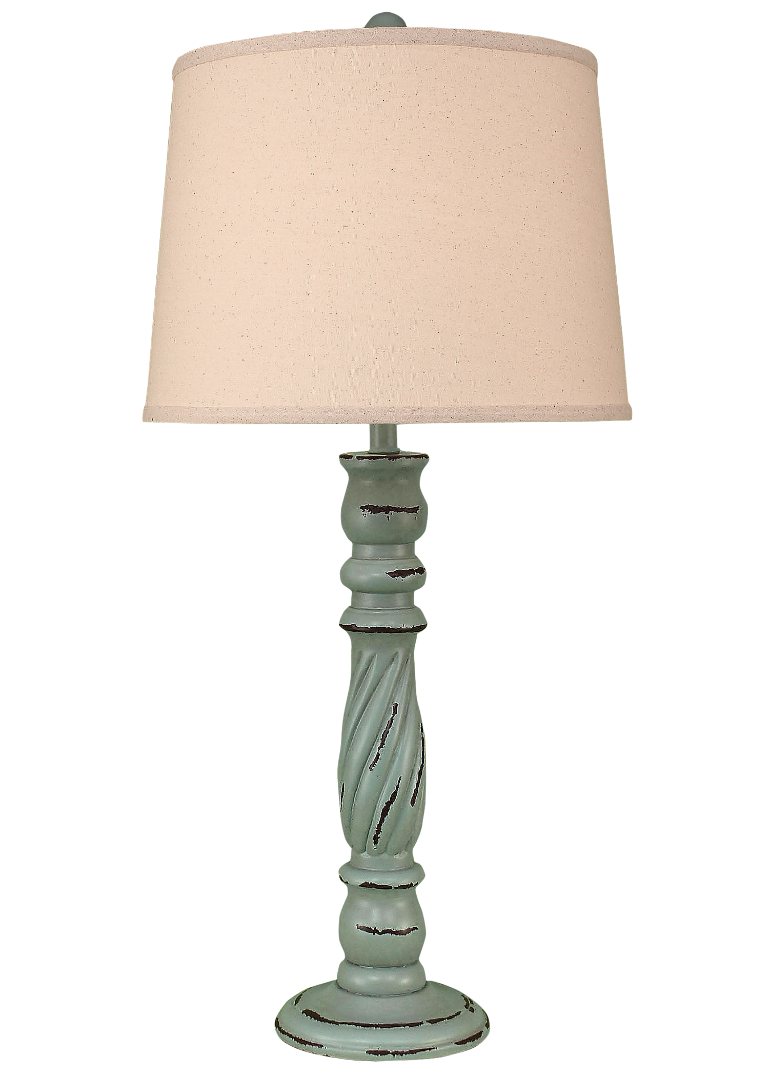 Coast Lamp Manufacturing 32"H Distressed Atlantic Gray Swirl Table Lamp