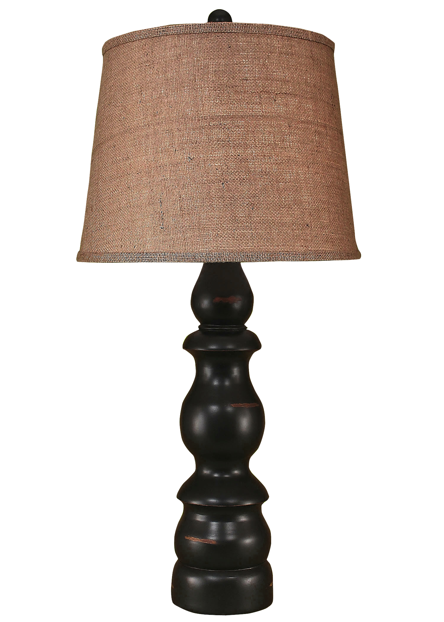 Coast Lamp Manufacturing 32"H Distressed Black Farmhouse Table Lamp